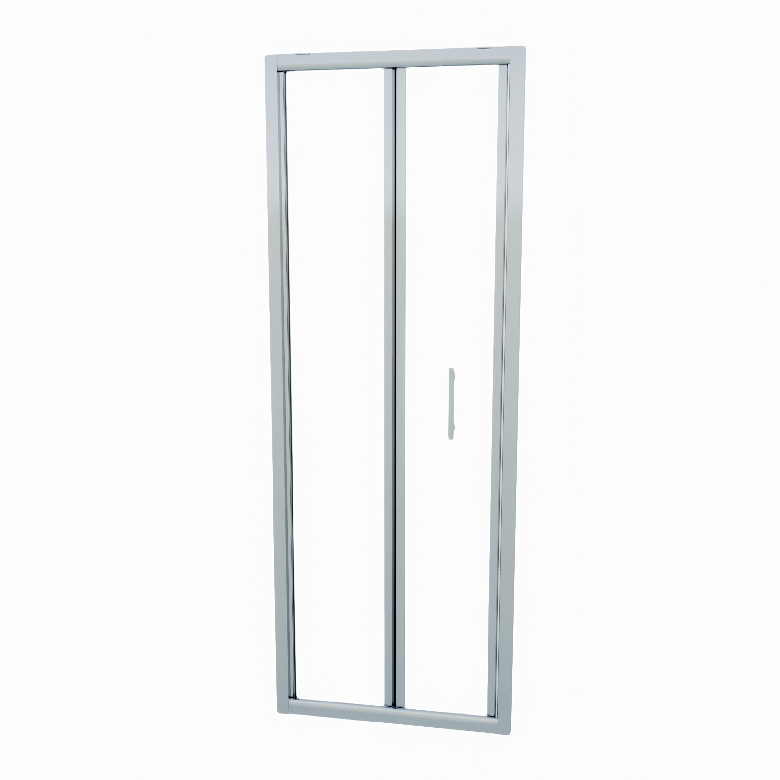 Bi-Fold Shower Enclosure Door Chrome 6mm Tempered Glass 700mm