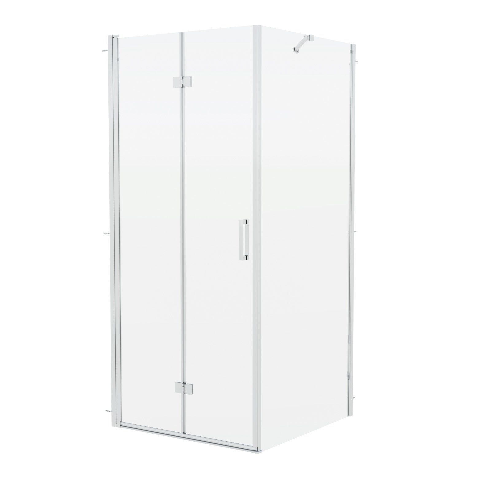 Octax Frameless Bi-Fold Shower Enclosure Door with Side Panel Glass Screen