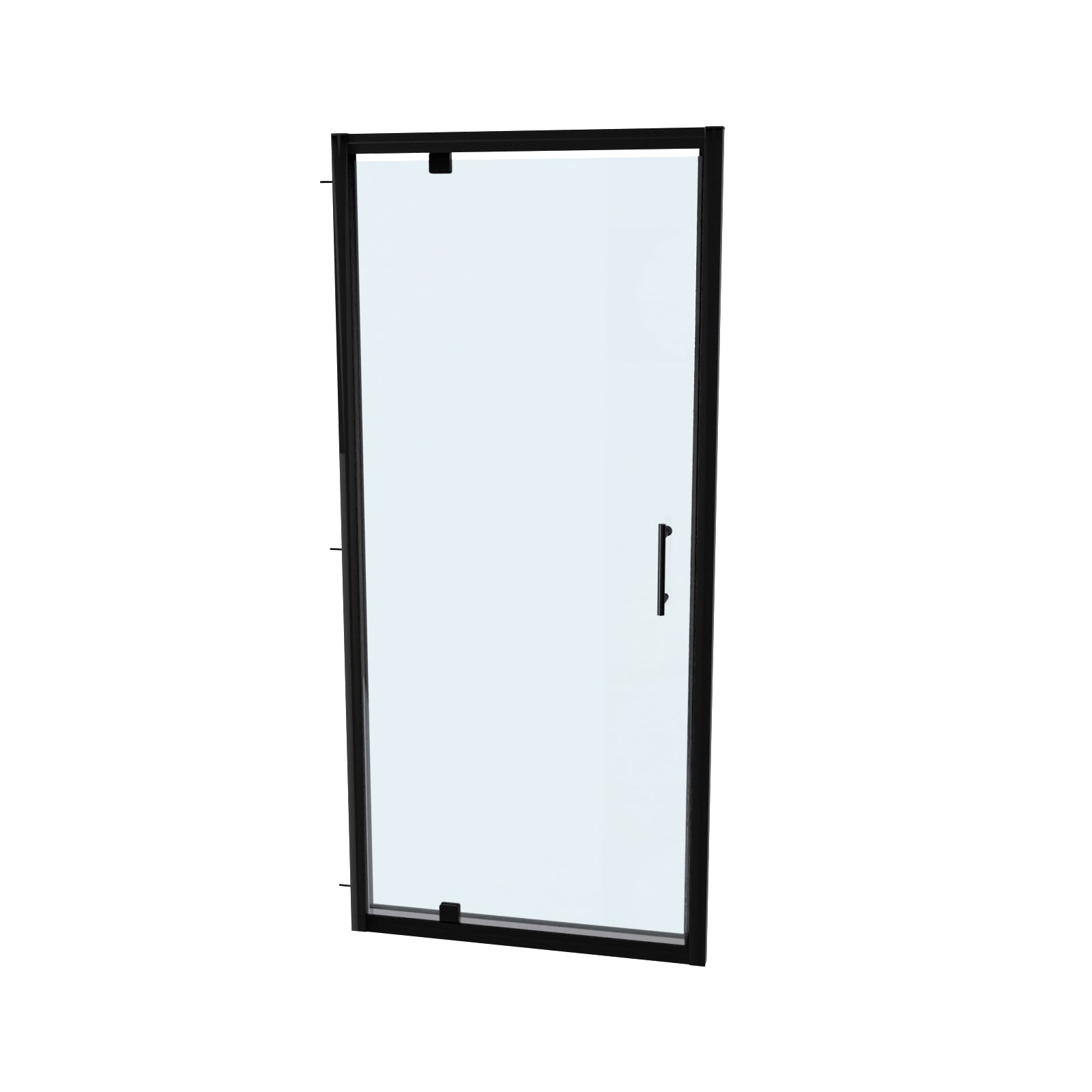 Jupiter 700mm Pivot Shower Door Enclosure Screen 6mm Tempered Glass Matte Black