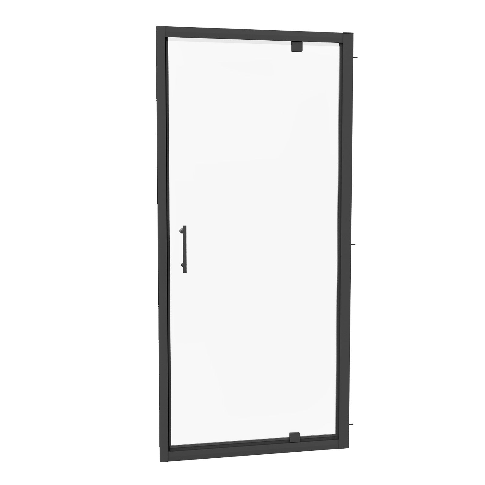 Jupiter 900mm Pivot Shower Door Enclosure Screen 6mm Tempered Glass Matte Black