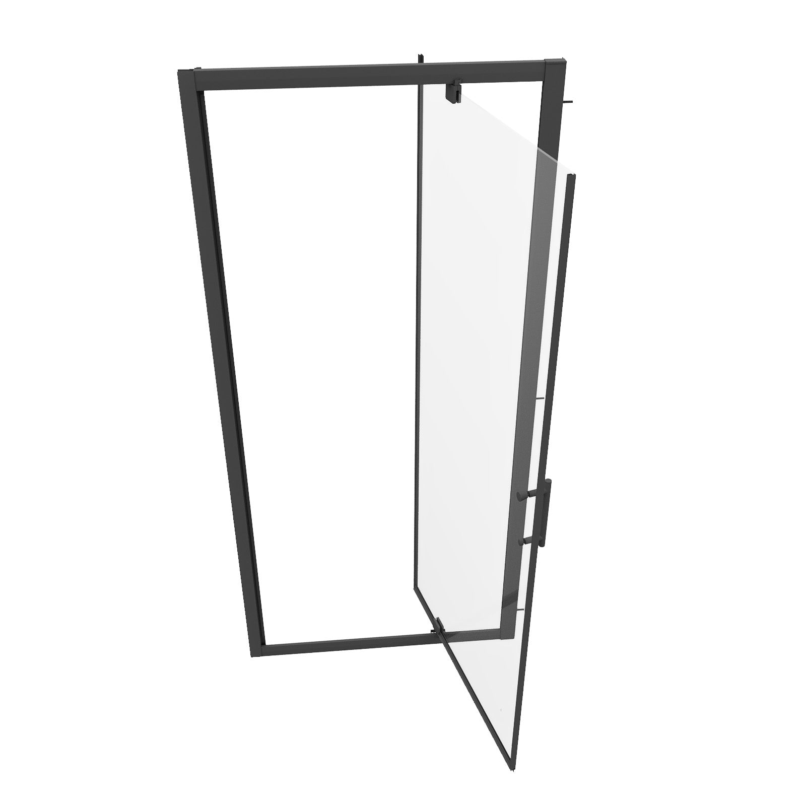 Jupiter 900mm Pivot Shower Door Enclosure Screen 6mm Tempered Glass Matte Black
