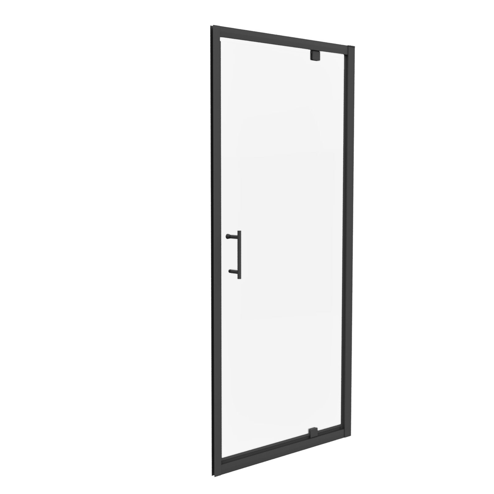 Jupiter 900mm Pivot Shower Door Enclosure Screen 6mm Tempered Glass Matte Black