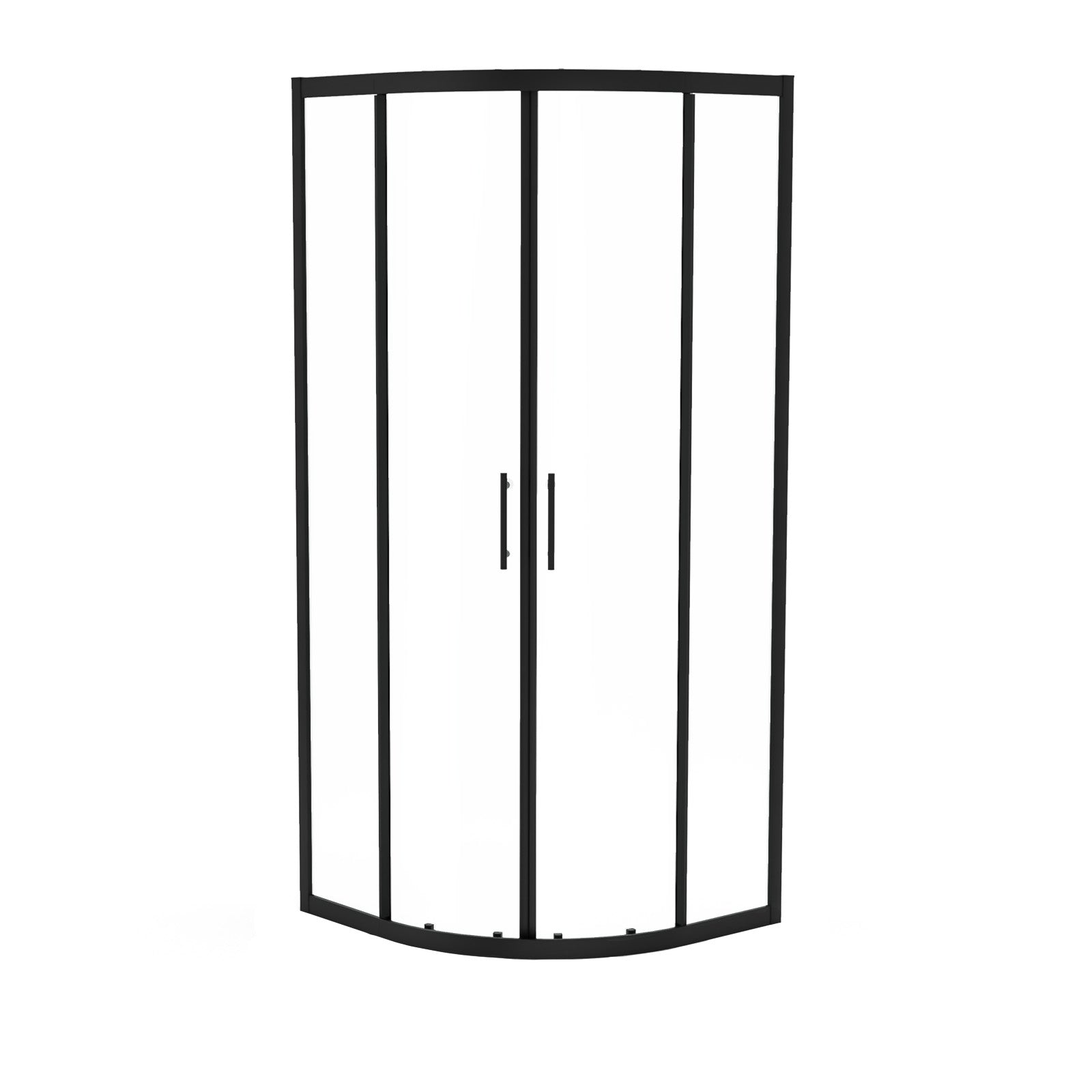 Saturn Modern Black Quadrant 900mm Corner Shower Enclosure