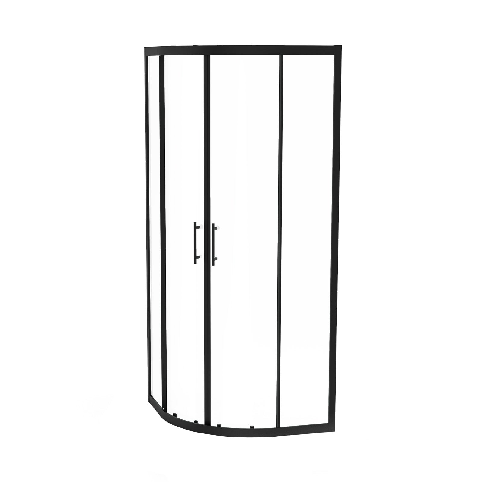 Saturn Modern Black Quadrant Corner Shower Enclosure Door