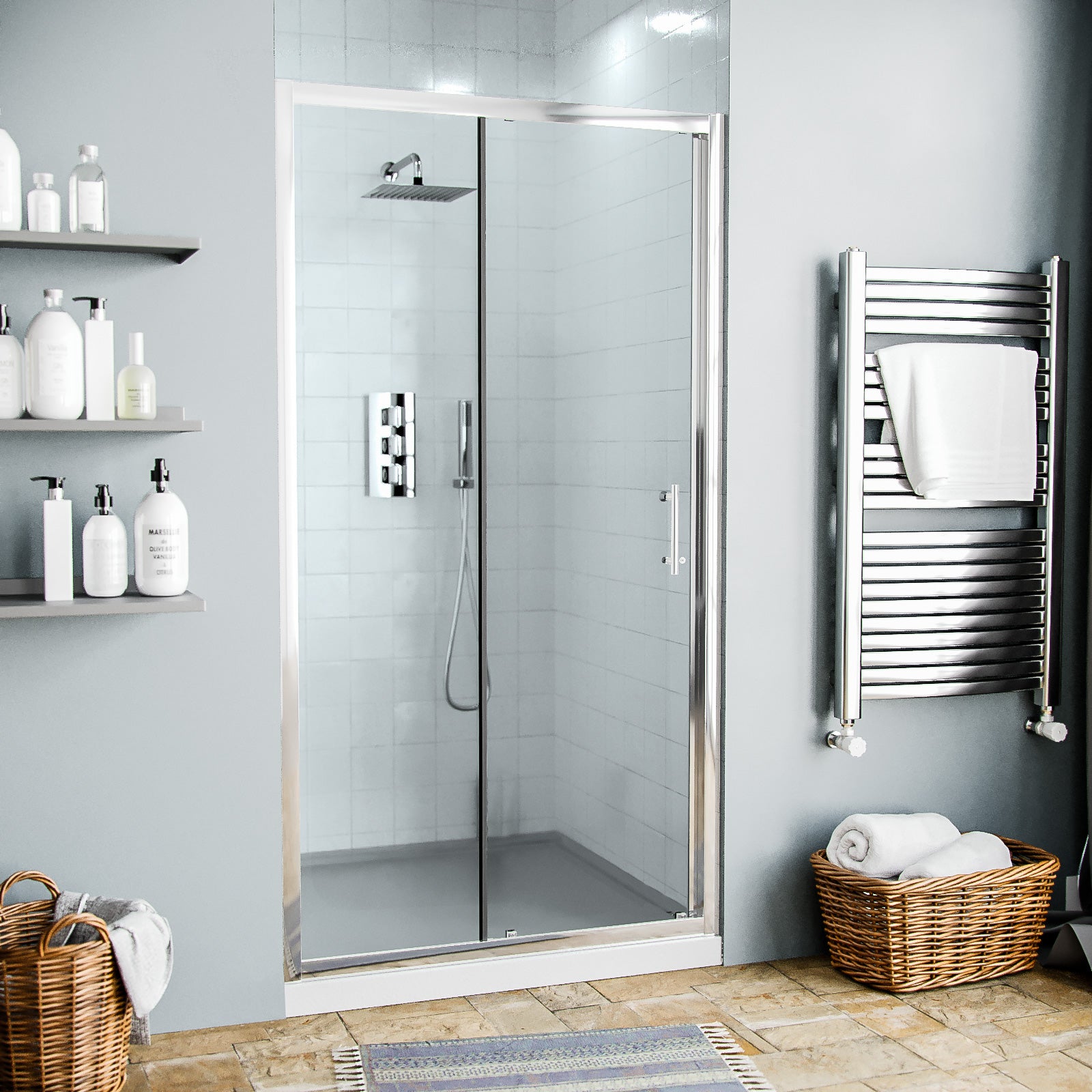 Saturn Glass Sliding Door Panel for Shower Enclosures