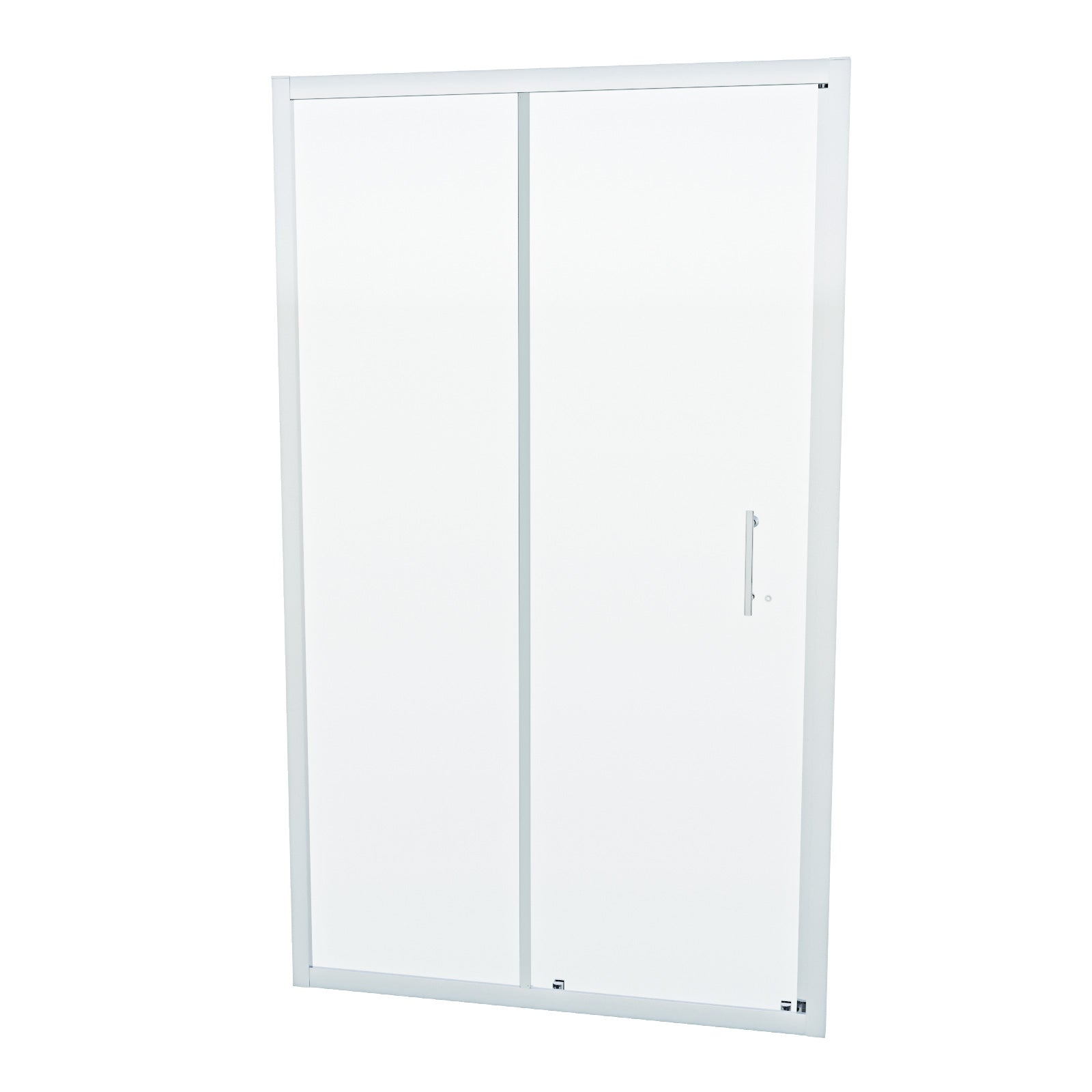 Shower 1100mm Sliding Door with 800 mm Frameless Glass Side Panel Screen