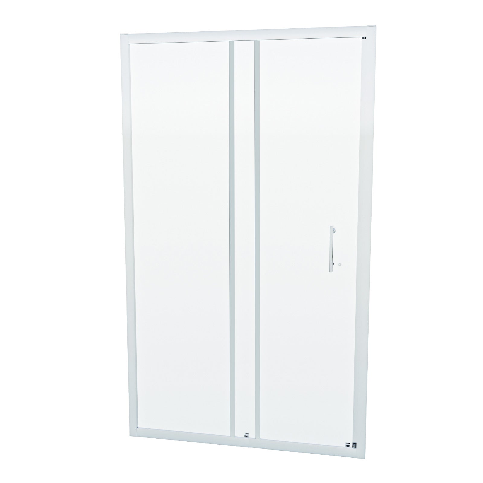 Shower 1100mm Sliding Door with 800 mm Frameless Glass Side Panel Screen