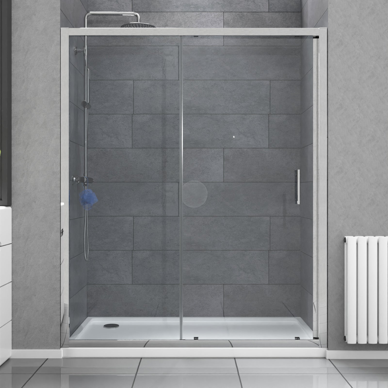 Saturn Glass Sliding Door Panel for Shower Enclosures