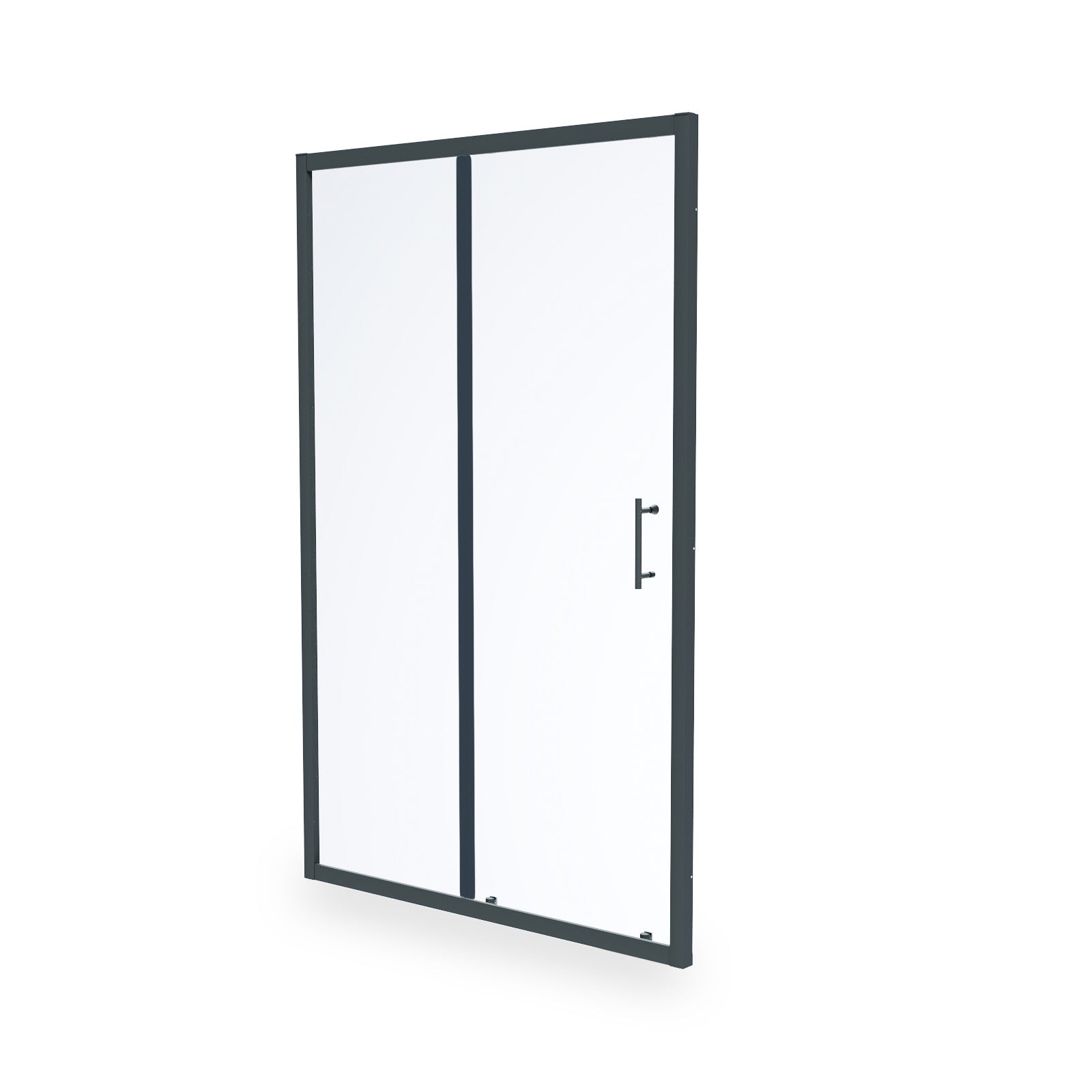 Magna 1000mm Sliding Glass Screen Shower Door Matte Black