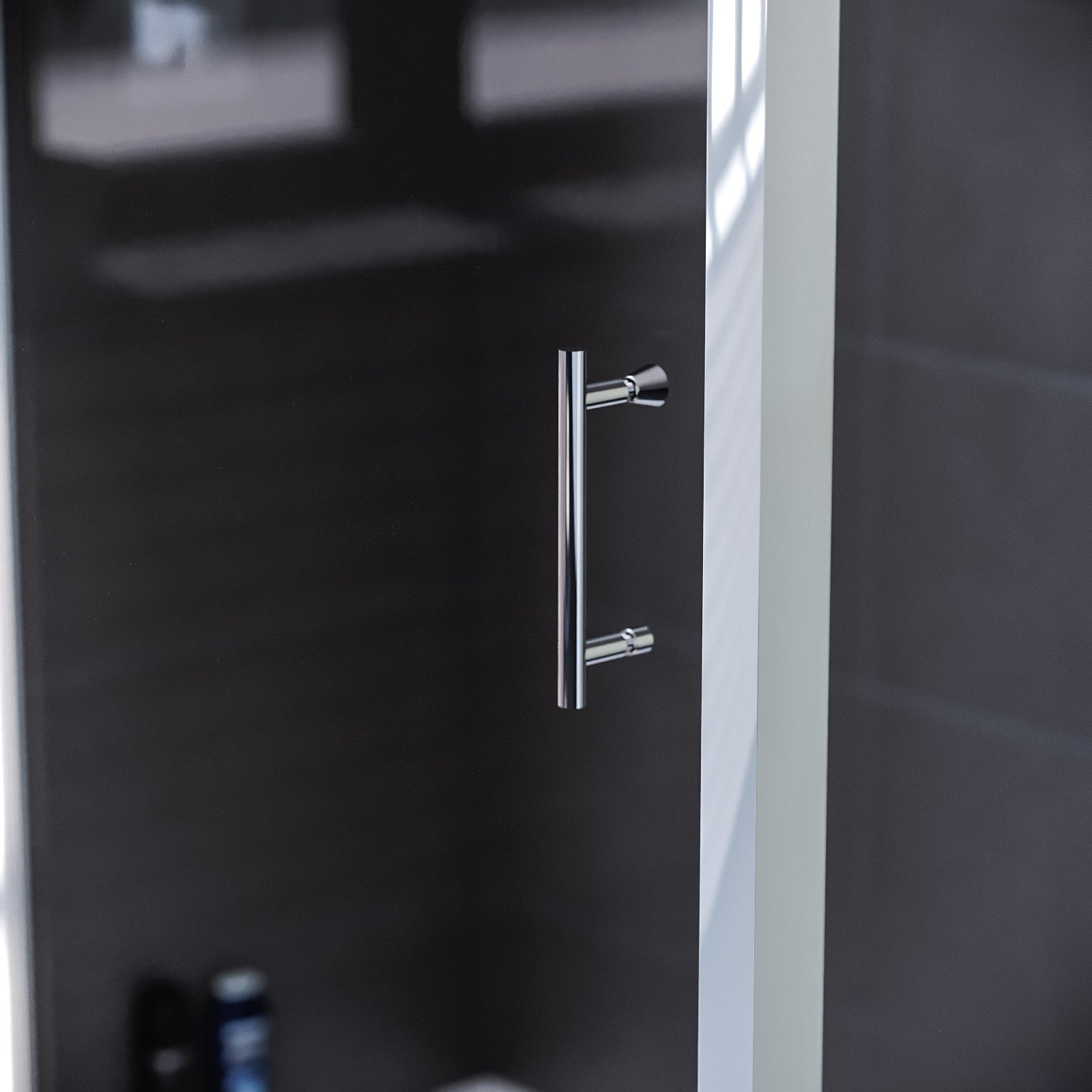 Magna 1300 mm Slider Shower Door Enclosure with 800 Frameless Glass Panel Screen + Tray