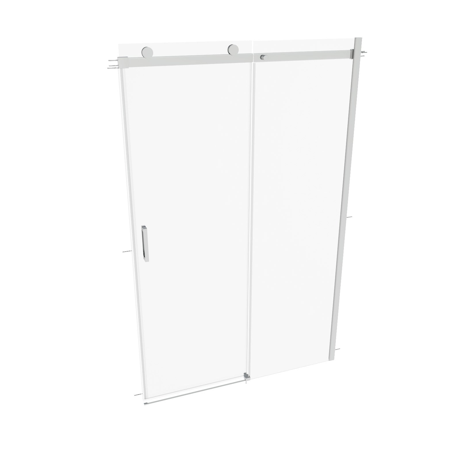 Hardwick Frameless Shower Sliding Door 8mm Clear Tempered Glass