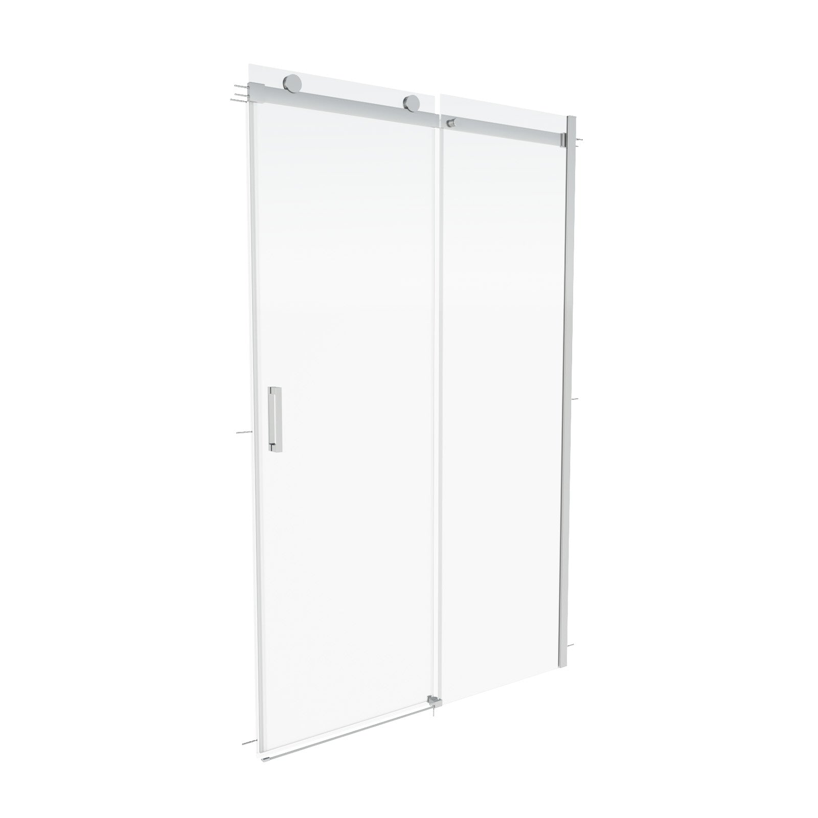 Hardwick Frameless Shower Sliding Door 8mm Clear Tempered Glass