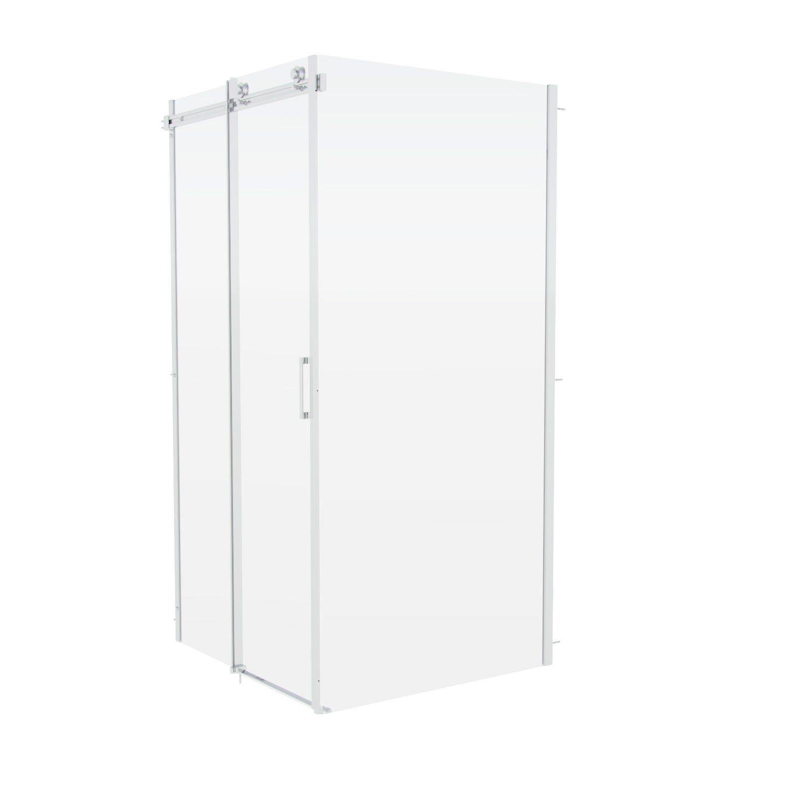 Saga Frameless 1200mm Sliding Door, Side Panel 900mm Enclosure & Tray