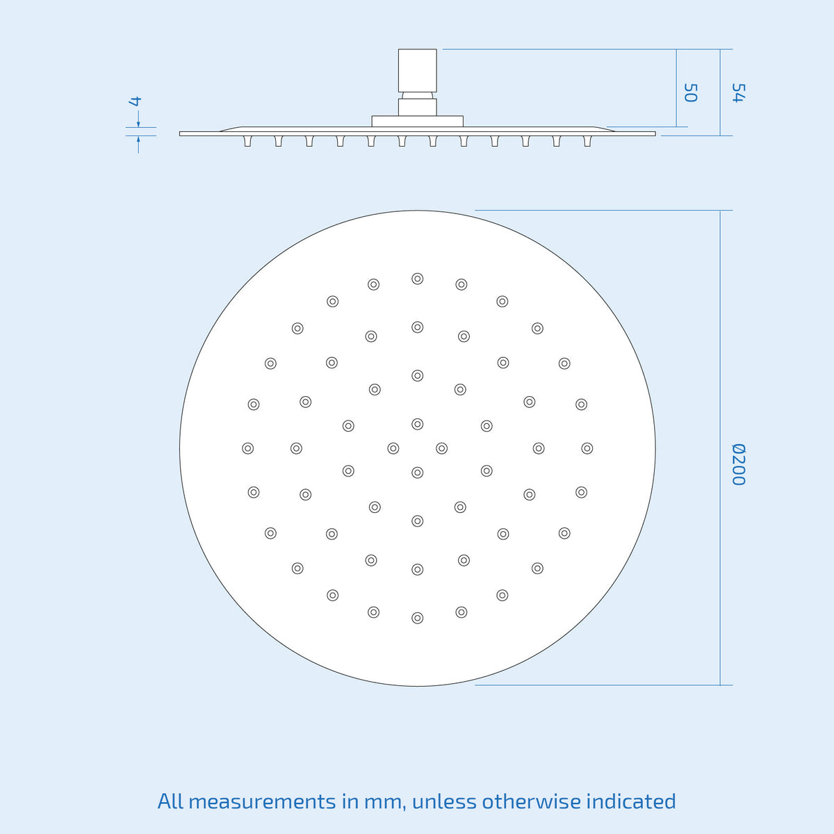 3 Dial 3 Outlet Concealed Thermostatic Shower With Thin Head, Bath Filler & Sprung Waste