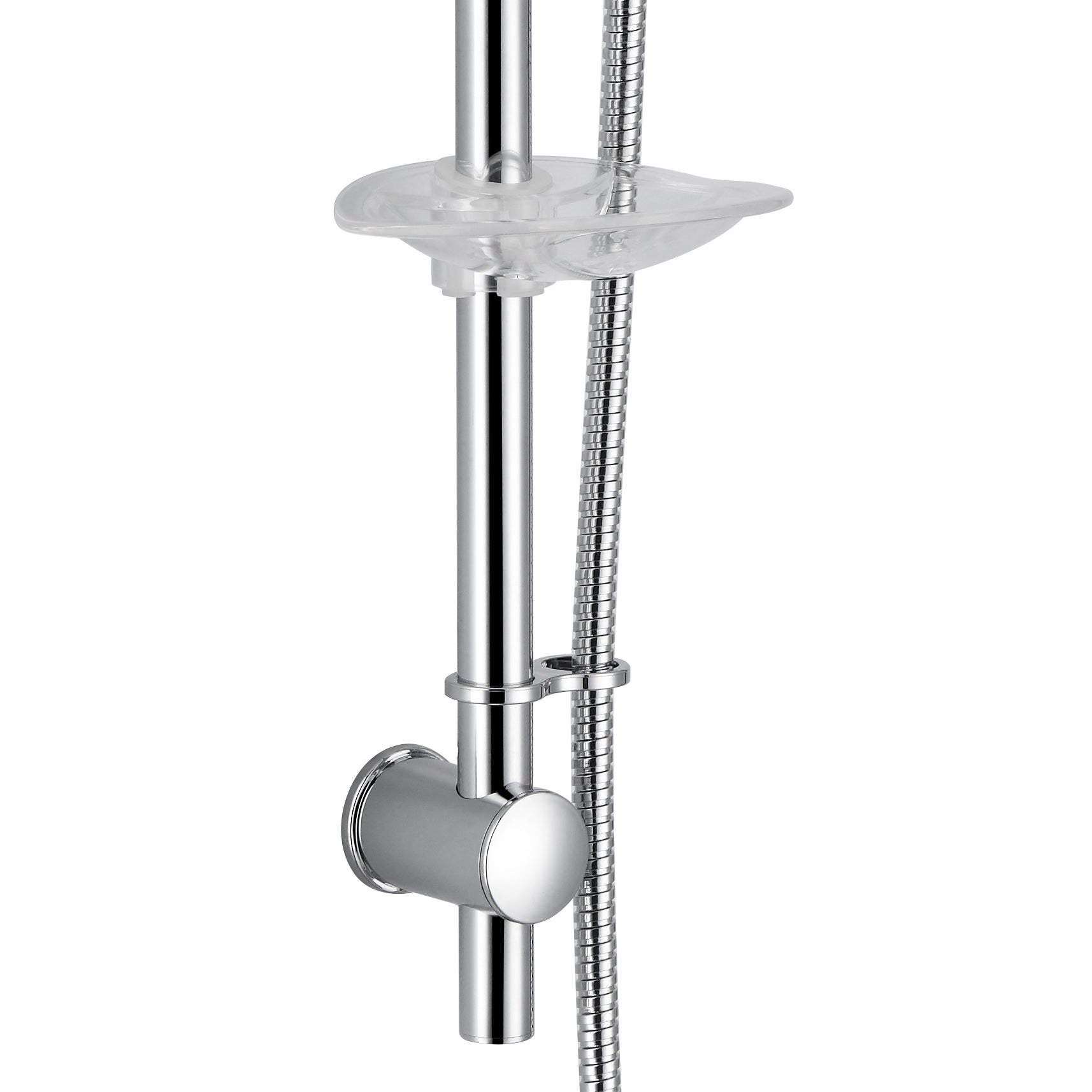 Emso Exposed Thermostatic Mixer Valve, Slider Rail & Handset Chrome