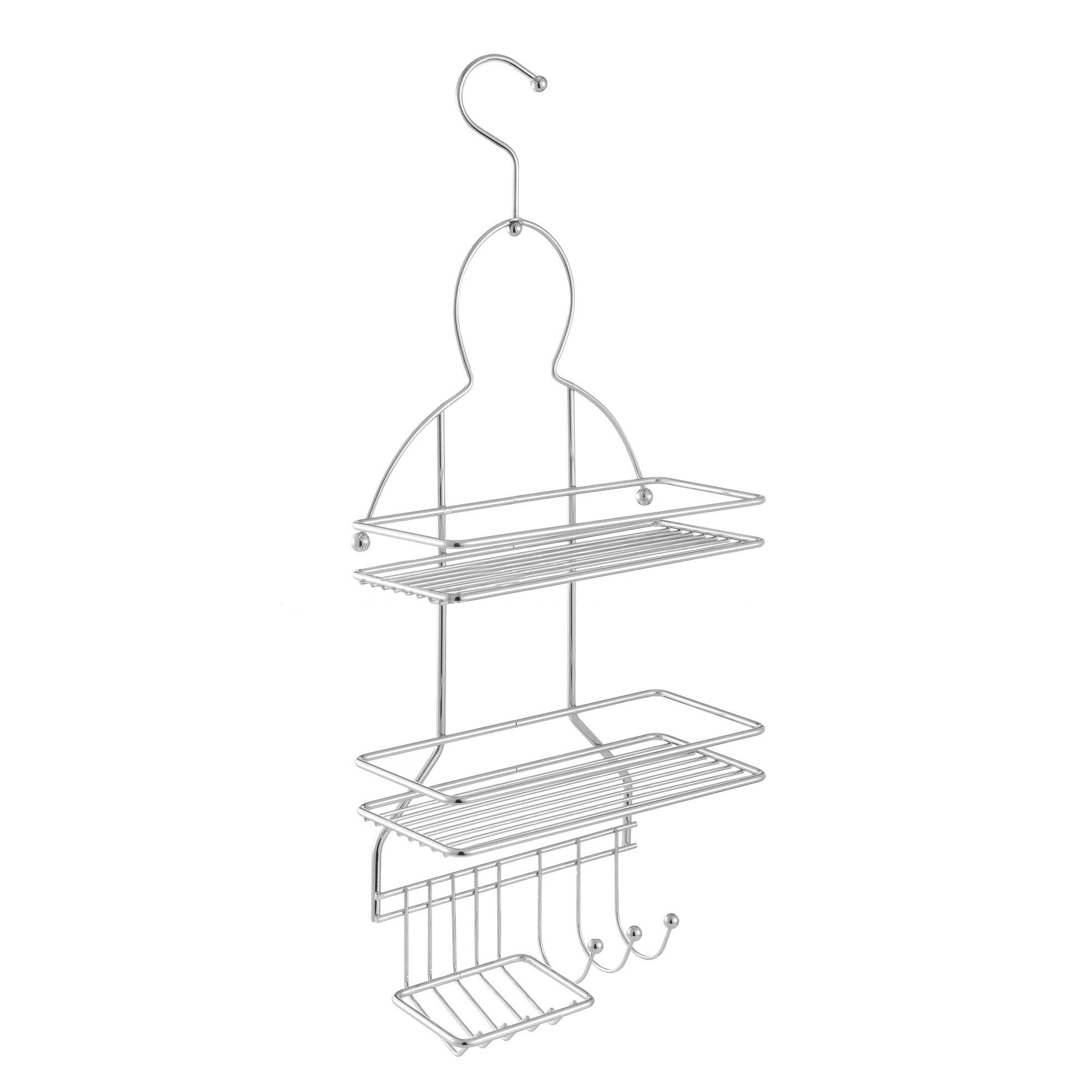Nes Home 3 Tier Hanging Shower Caddy Storage Organizer Basket