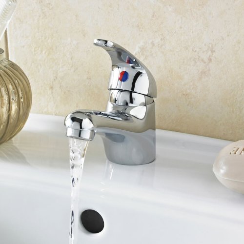 Studio Basin Mono Mixer Tap Chrome Bathroom Monobloc Sink