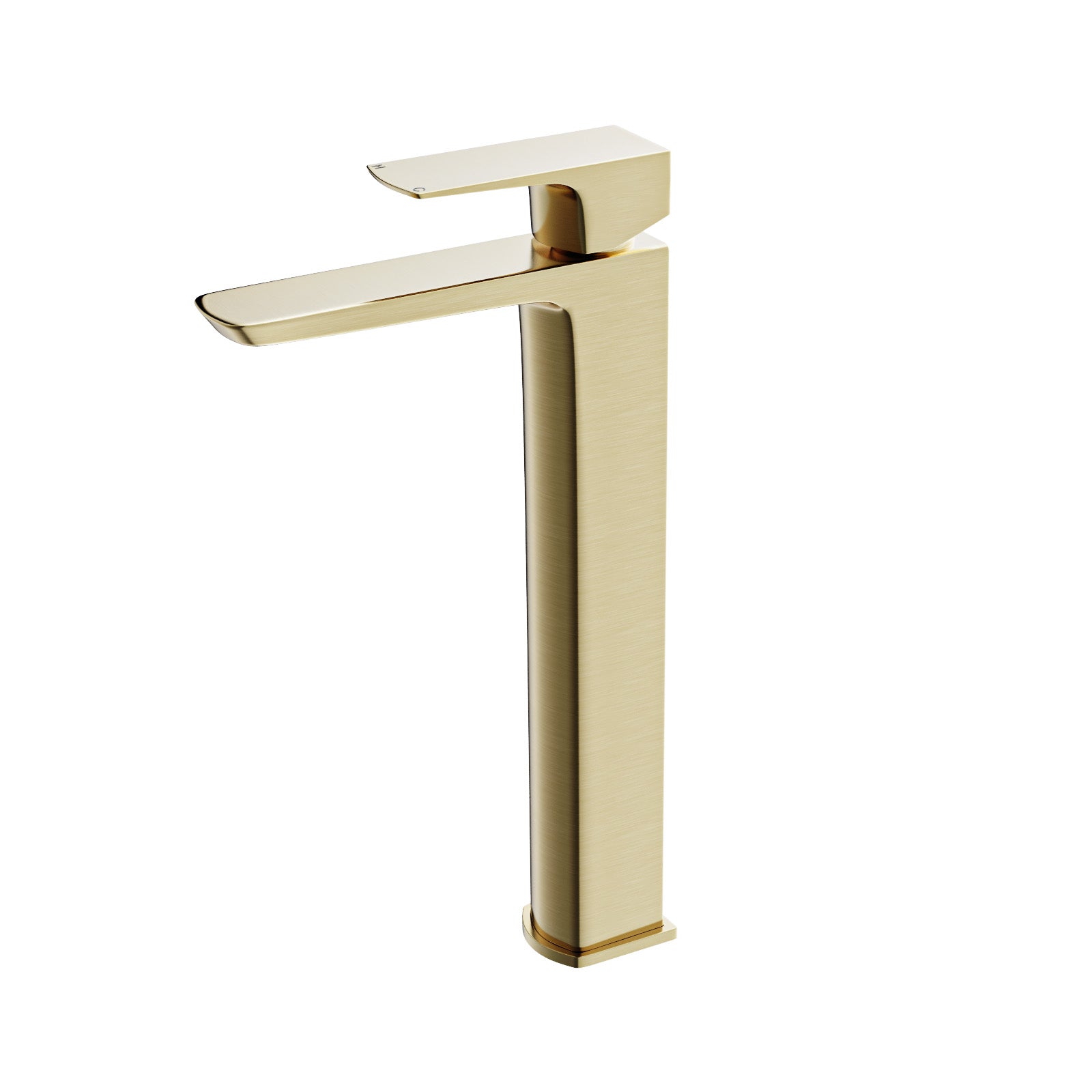 Brushed Brass Basin Mixer Tall Tap & Waste