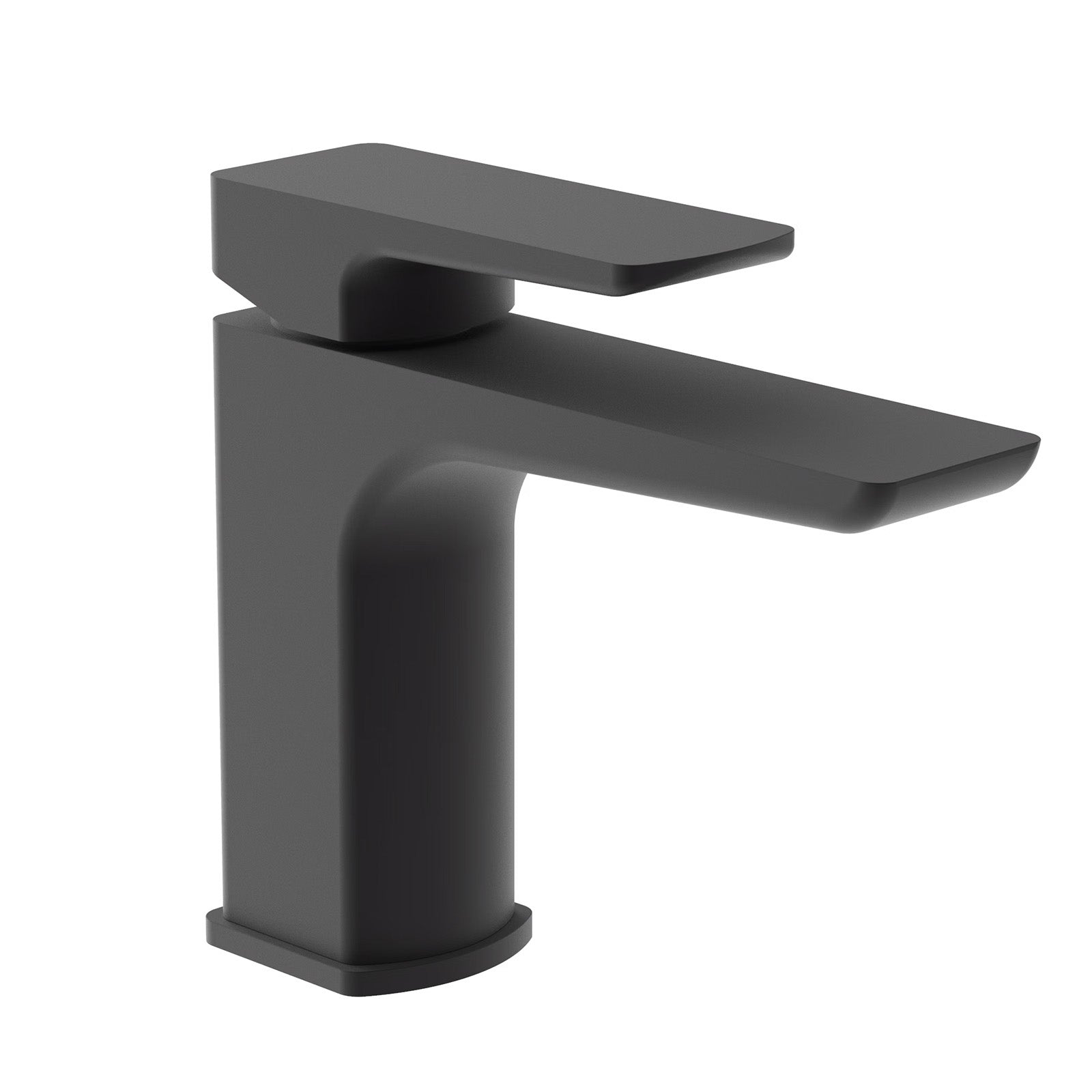 Belle Cloakroom Mono Basin Sink Mixer Tap Matte Black Brass Faucet & Waste