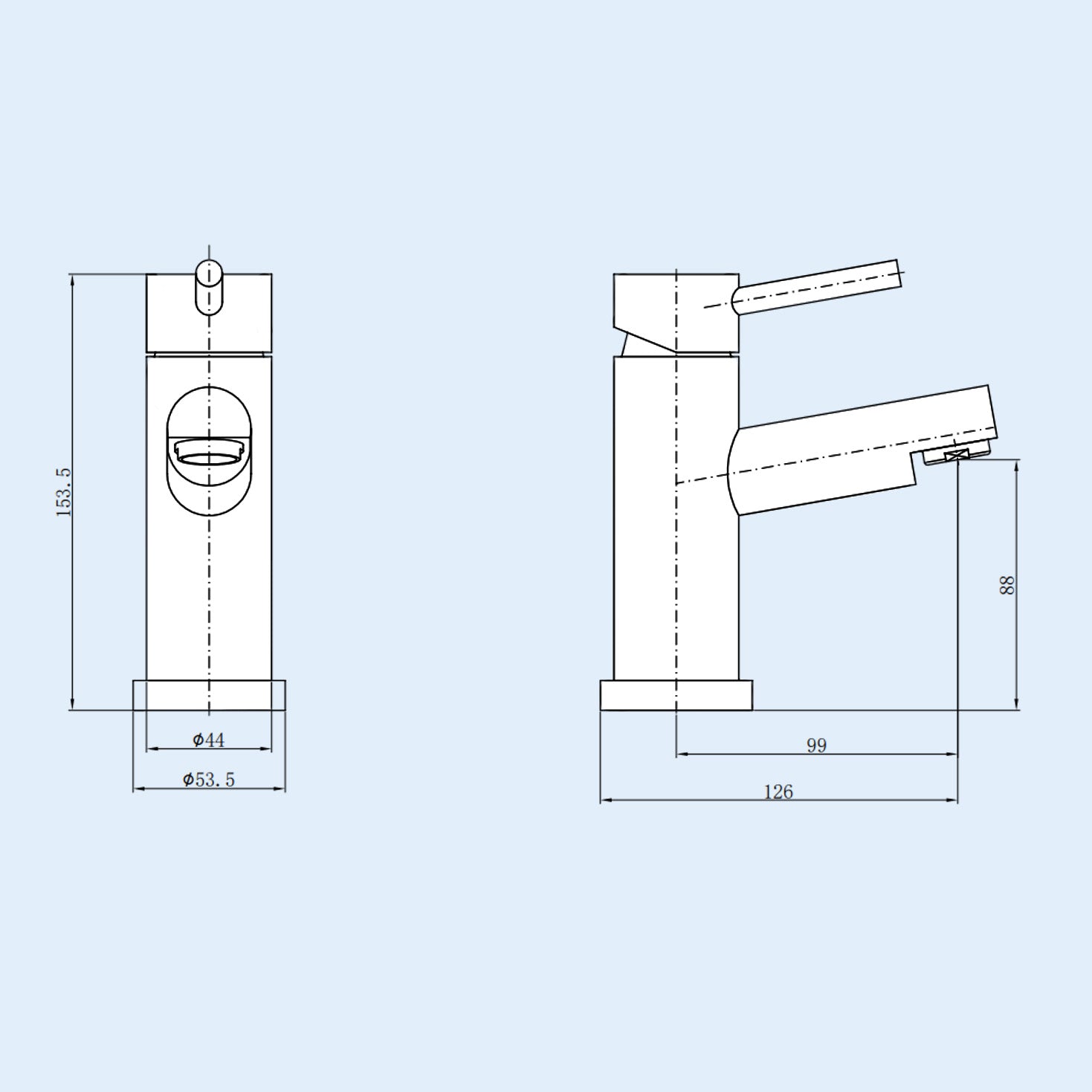 Kyic Round Bridge Deck Mounted Bath Shower Mixer With Handset And Basin Single Lever Mixer Tap Set