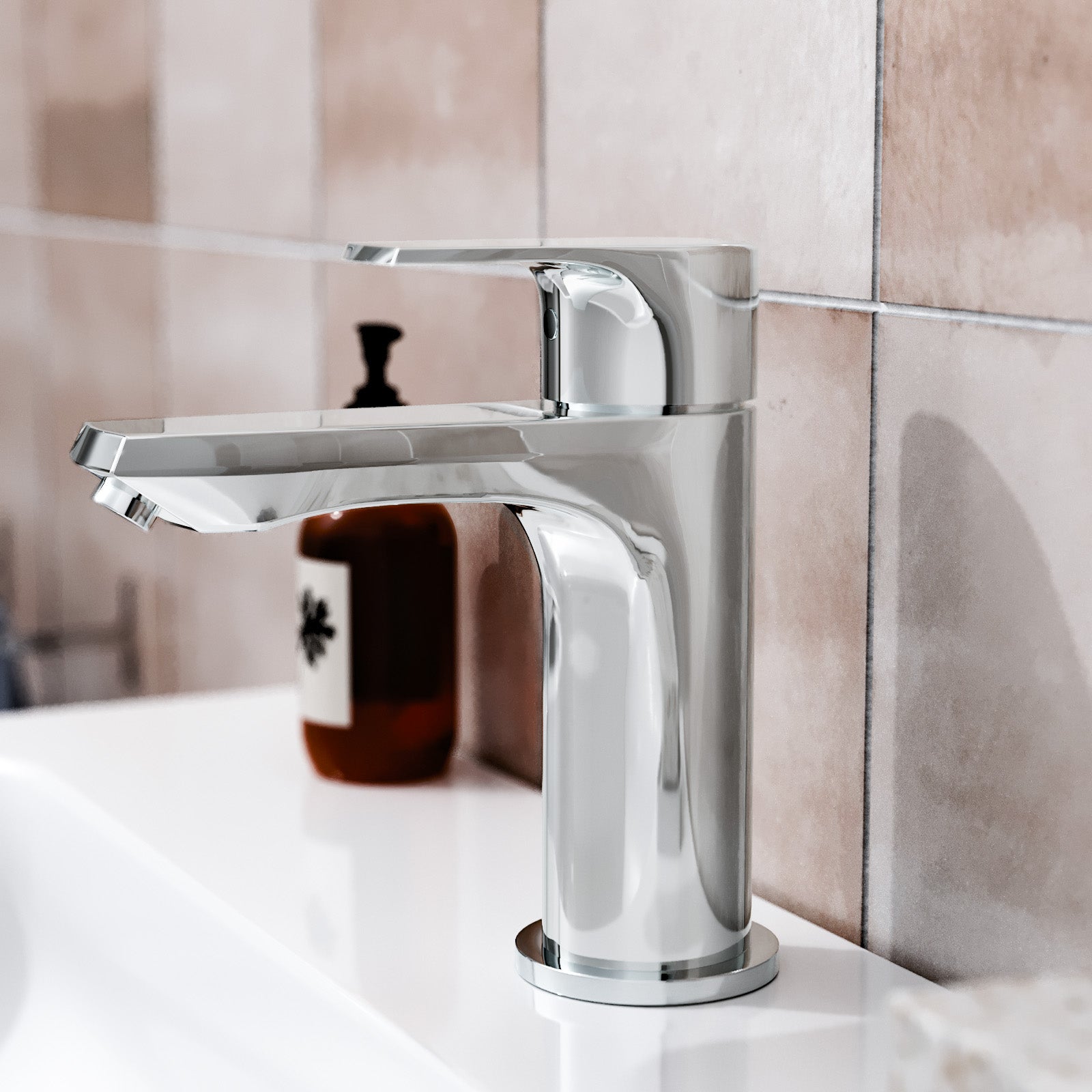 Chrome Bathroom Mono Basin Sink Mixer Tap