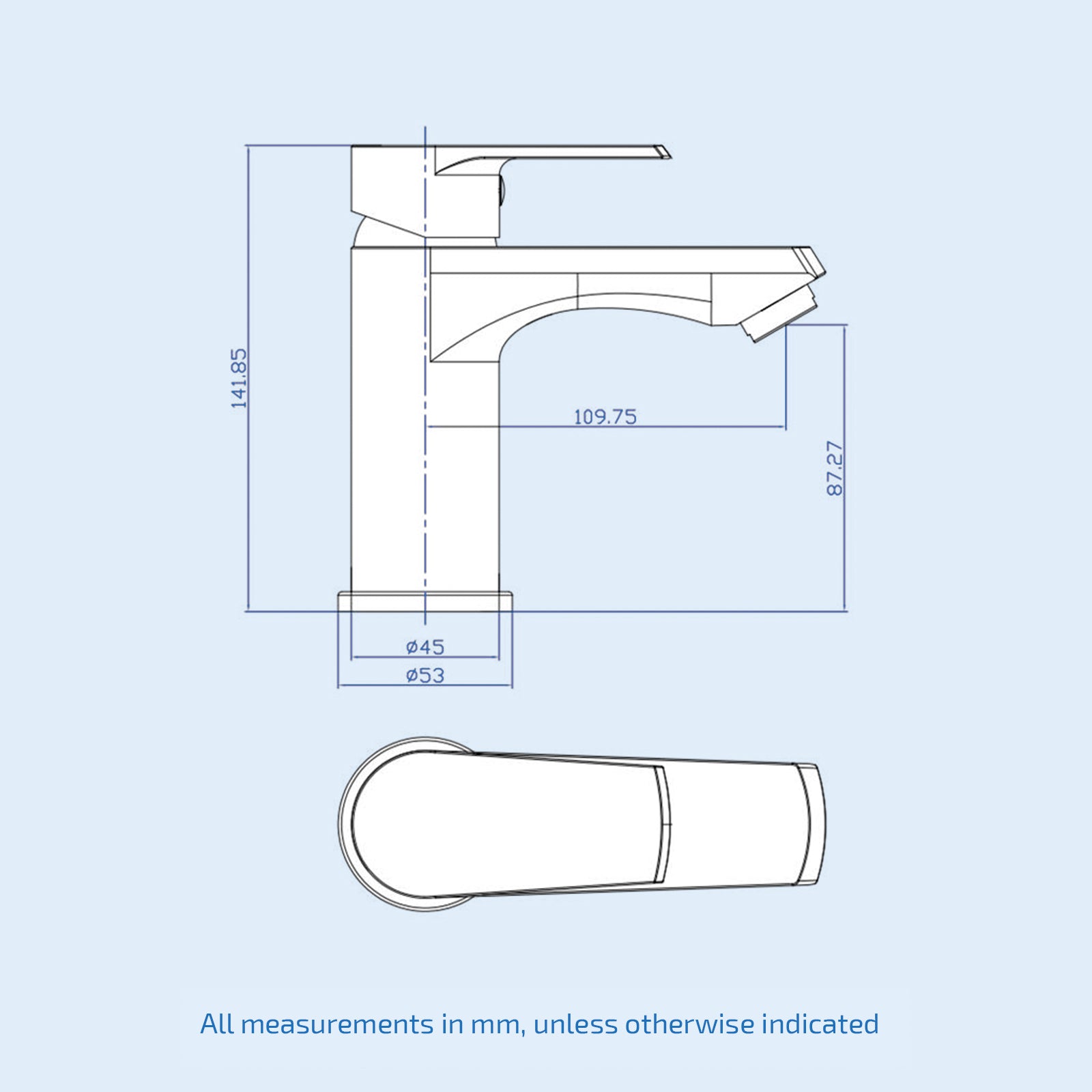 Chrome Bathroom Mono Basin Sink Mixer Tap