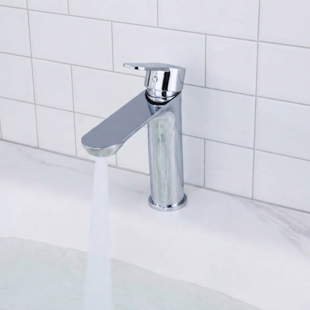 Modern Chrome Bathroom Single Lever Mono Basin Mixer Tap