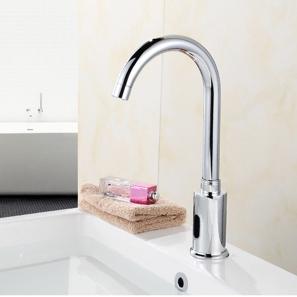 Contemporary Chrome Automatic Touchless Infrared Sensor Kitchen Sink Mixer Tap
