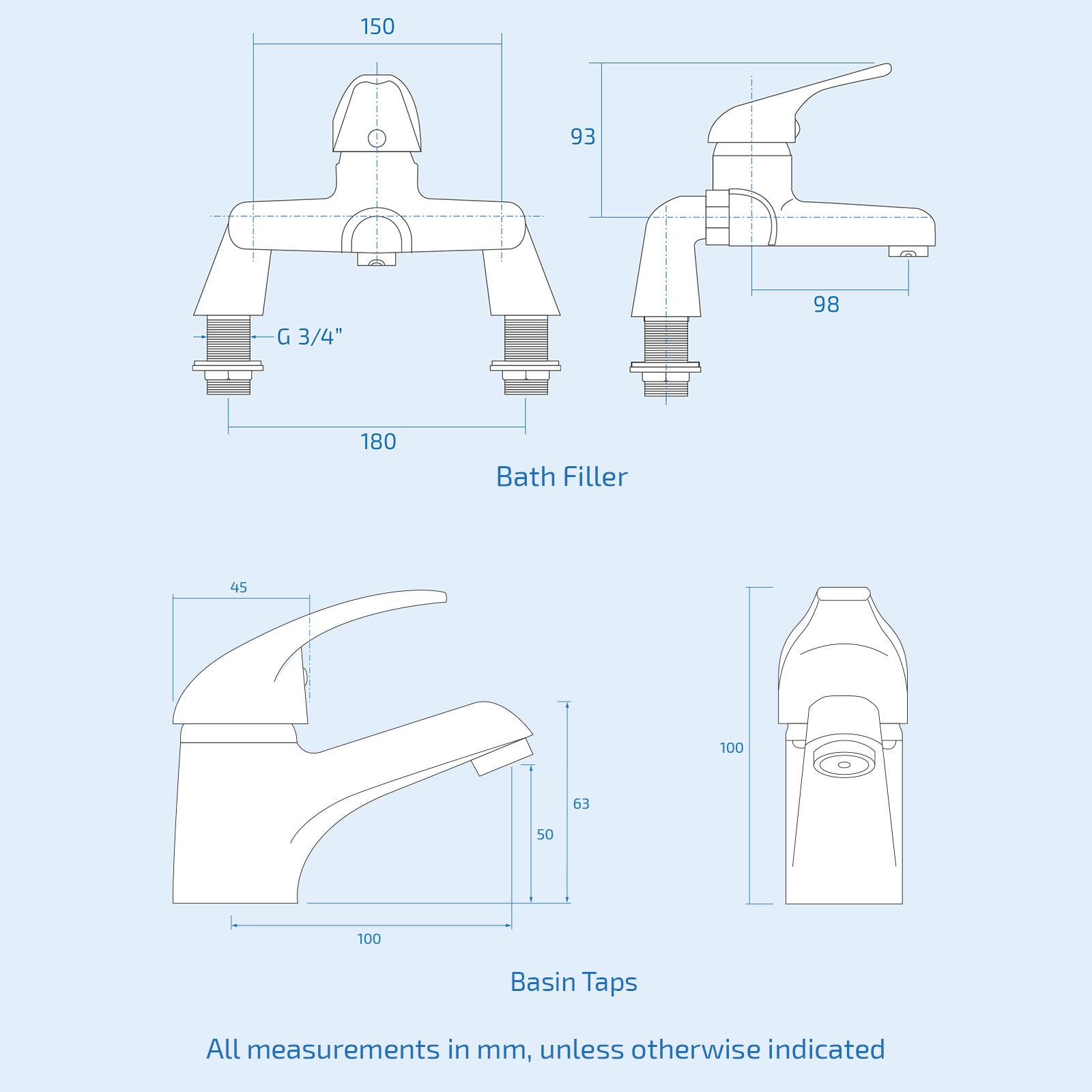 Bathroom Suite 1400mm Square Bathtub With Vanity and Toilet With Taps Set