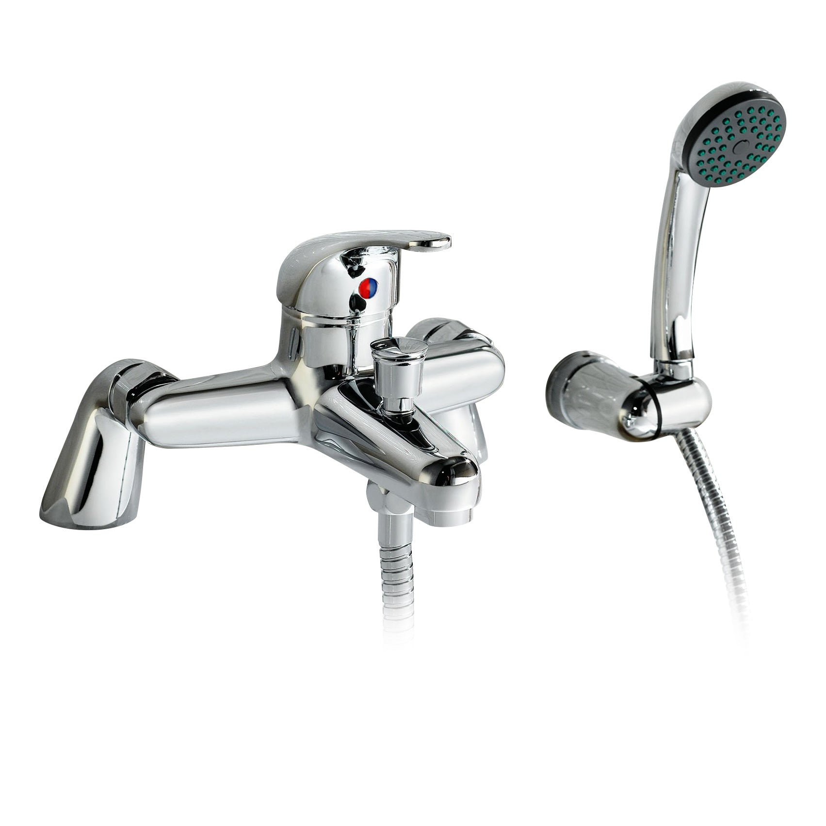 Ellen 1700mm Bath, WC Unit, Back To Wall Toilet, Vanity Basin Unit, Mono and Bath Mixer Taps & Wastes White