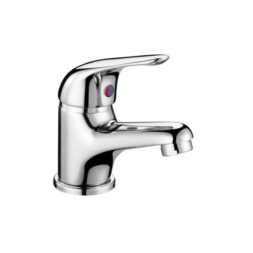 Studio Modern Chrome Bathroom Basin Mono Mixer Tap & Deck Mounted Bath Filler Tap