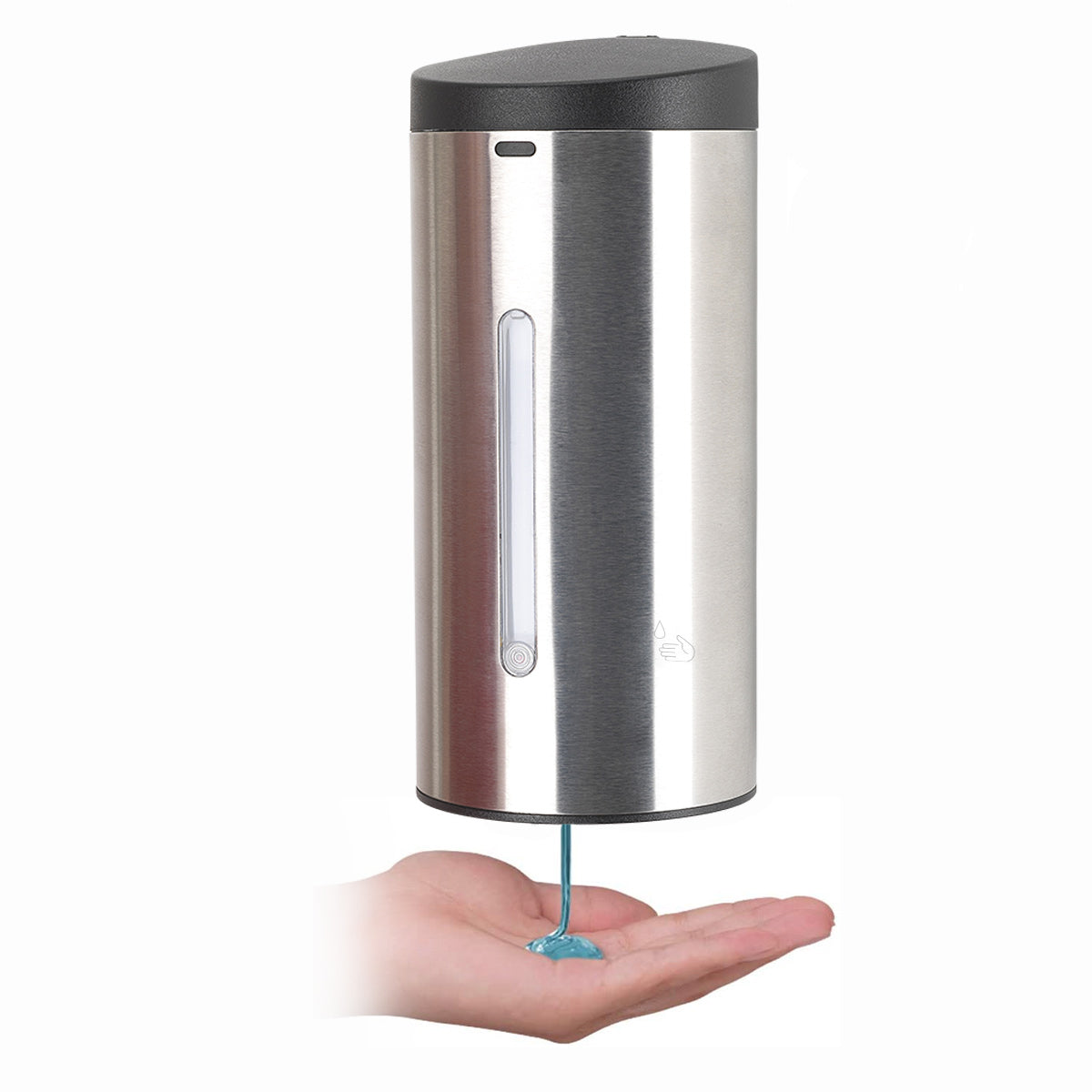 Auto Soap Dispenser (Liquid Soap/Alcohol Gel) Brushed Metal