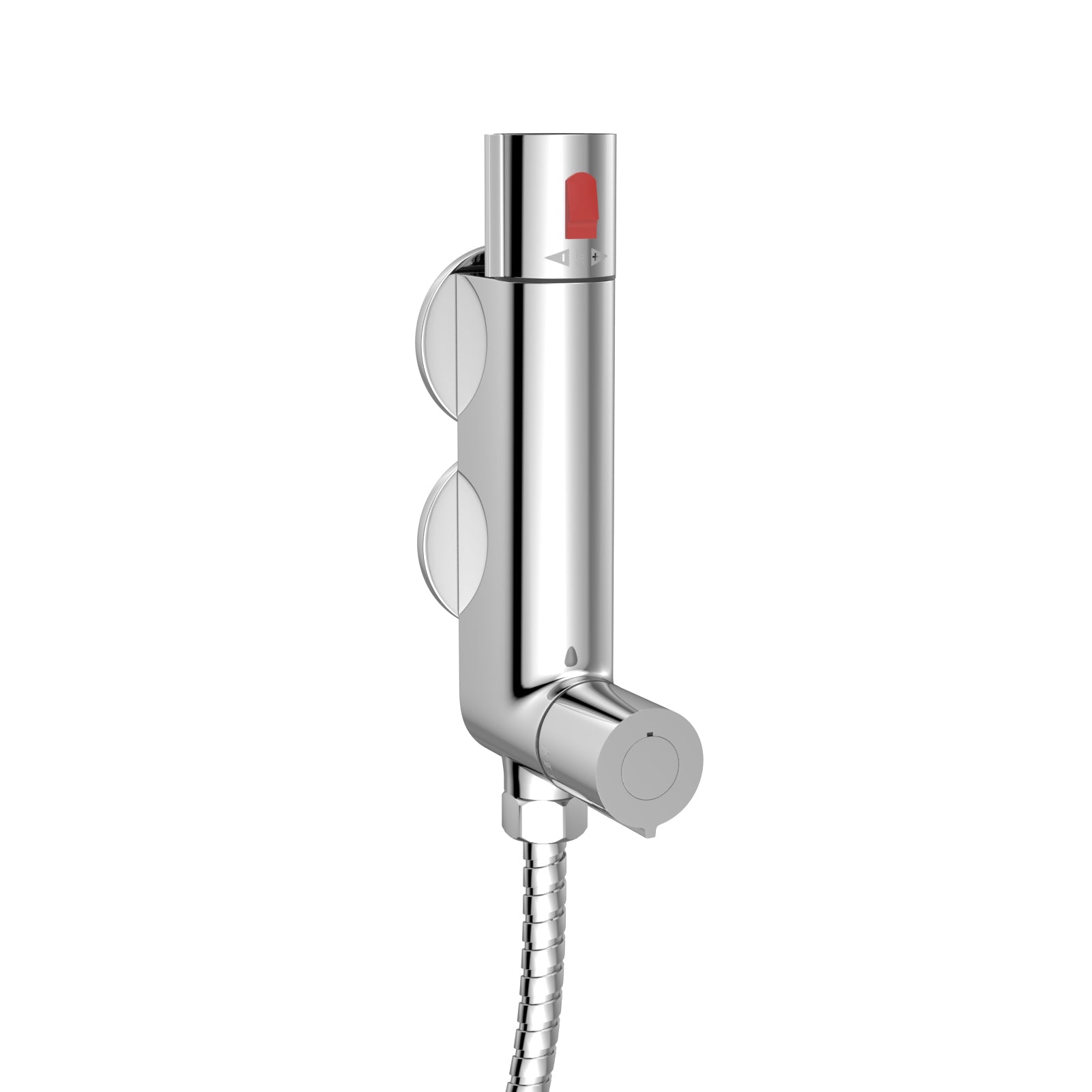 Rosa Modern Chrome Thermostatic Bar Mixer Shower Valve Round 1/2" Top Outlet