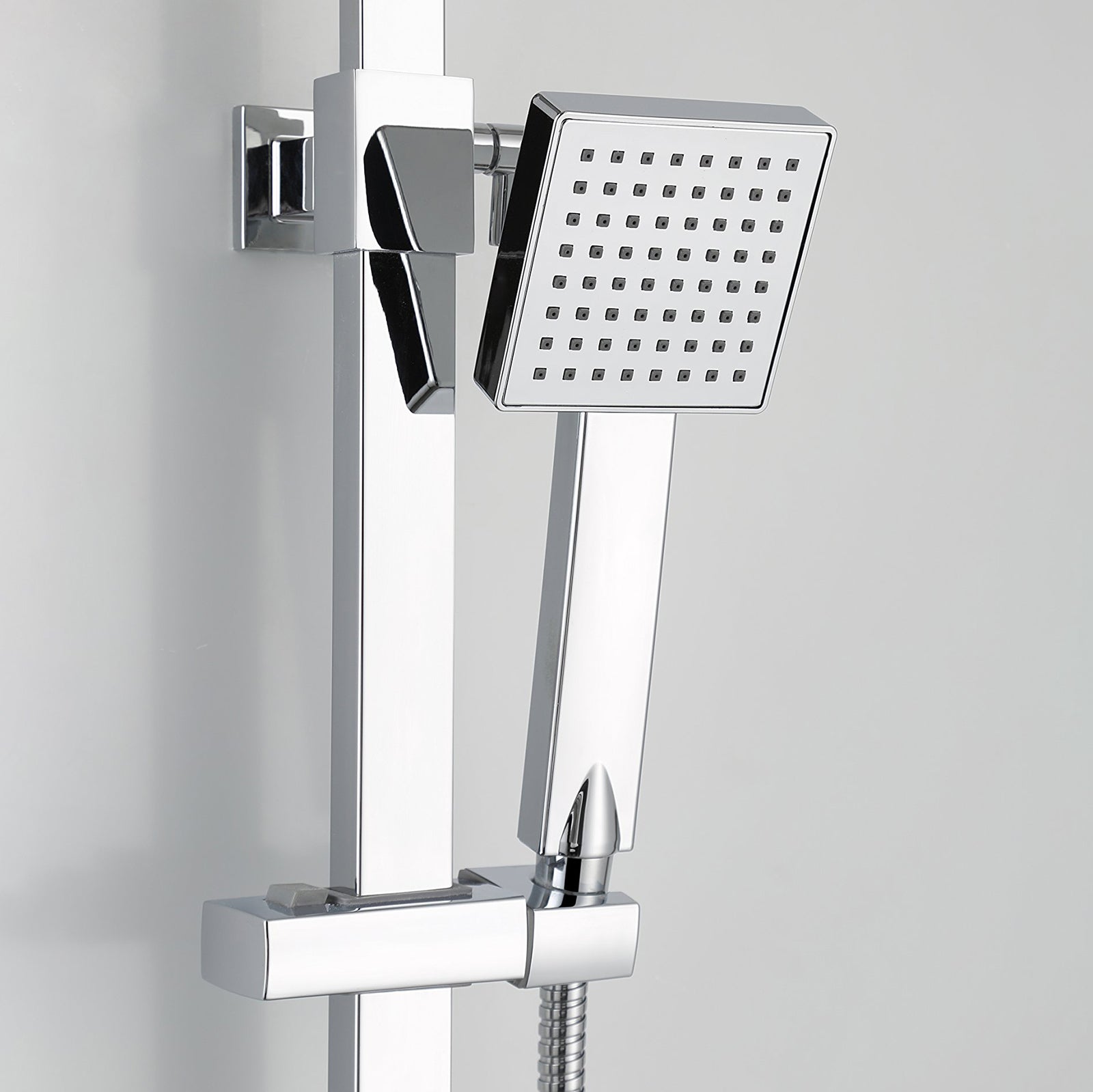 Anson Bathroom Thermostatic Exposed Shower Mixer - Cool Touch Bar Set