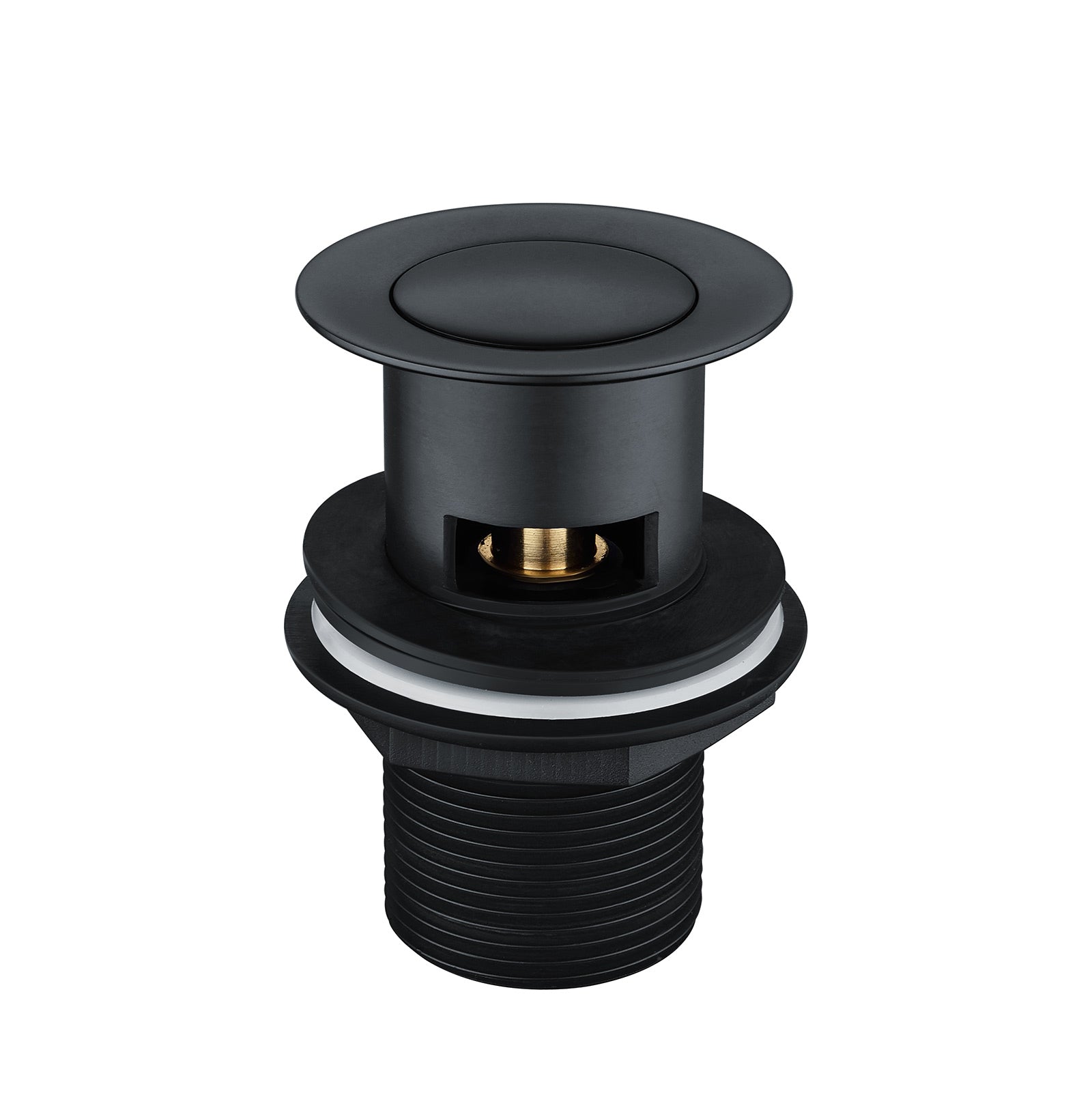 Eclipse Contemporary Matte Black Basin Sink Mono Mixer Tap And Waste