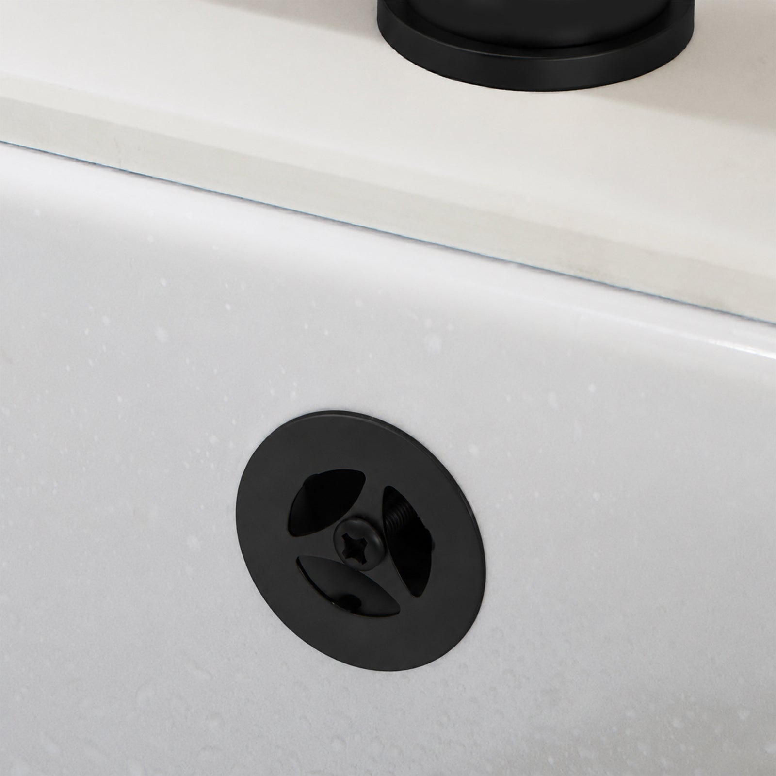 Kitchen Basin Waste with Overflow - Matte Black