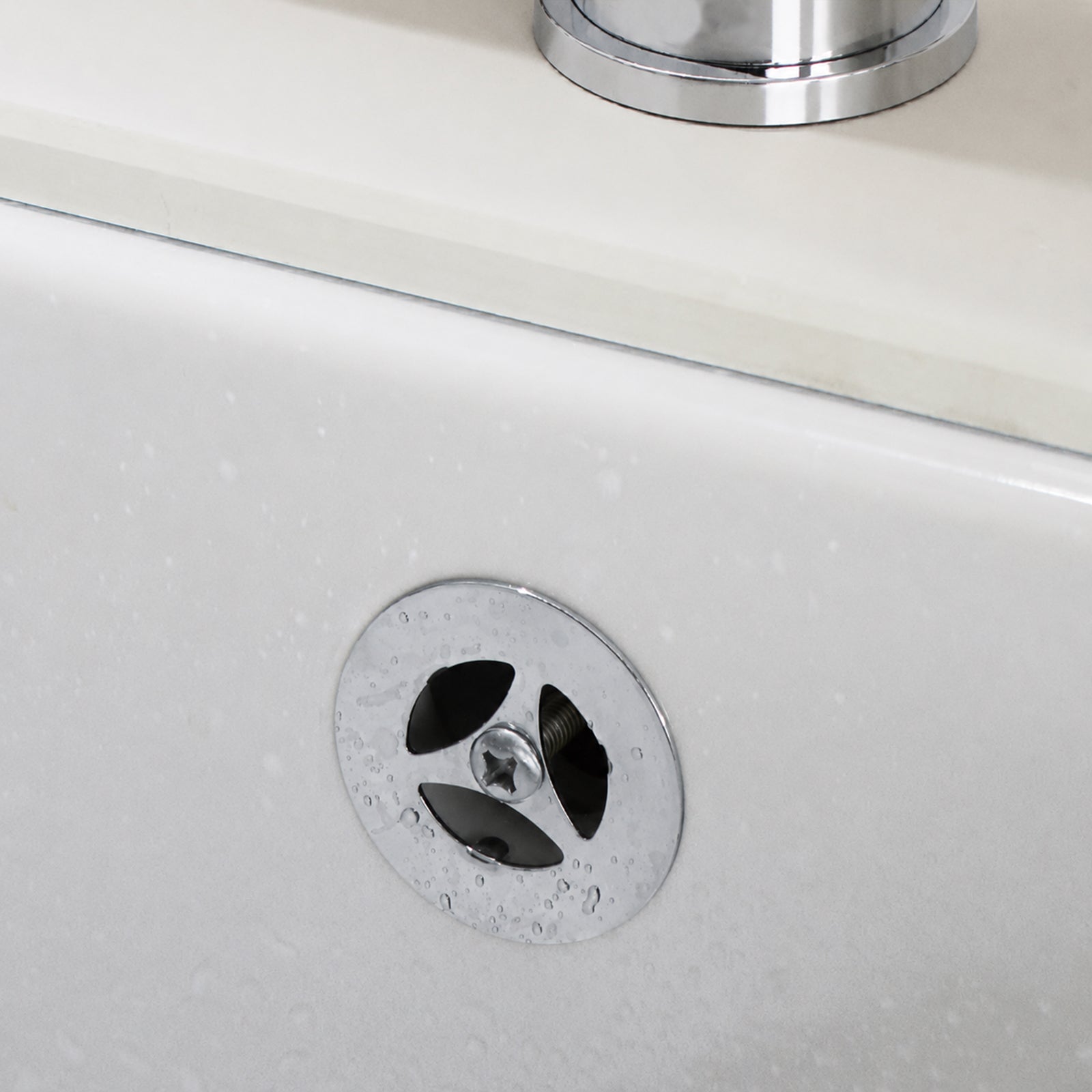 Kitchen Basin Waste with Overflow - Chrome