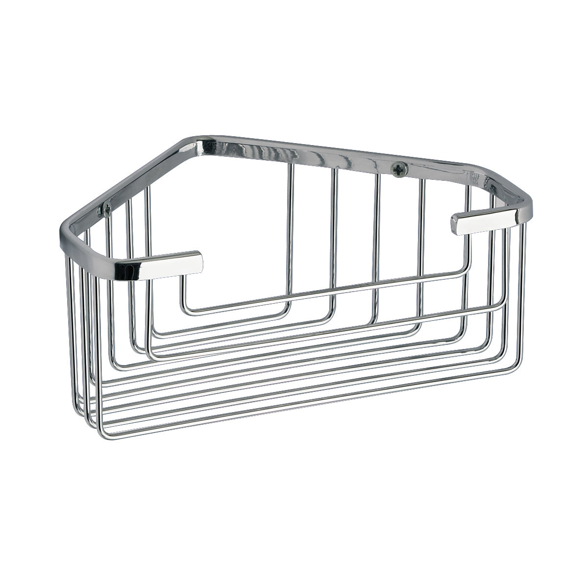 Bathroom Wall Mounted Corner Stainless Steel Caddy Storage Shelf Rack Basket