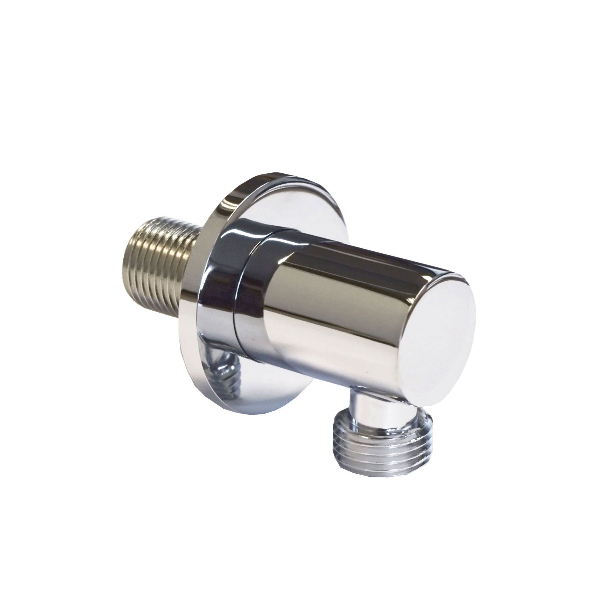 Round Chrome Concealed Shower Mixer Valve, Slider Rail Kit with Handset & Elbow