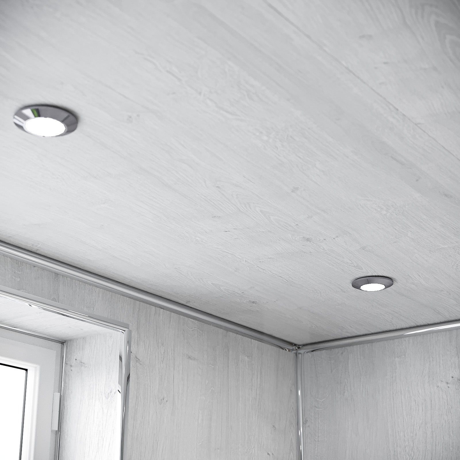 PVC Panel White Wood Matt 250mm X 2700mm X 5mm (Pack Of 4)