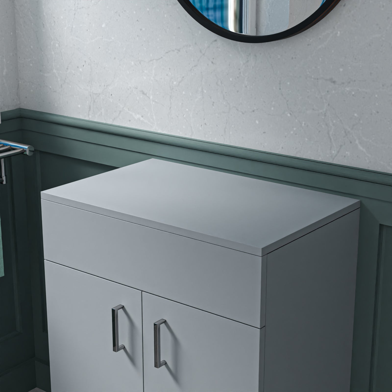 600mm Grey Moisture Resistant Vanity Cabinet Worktop