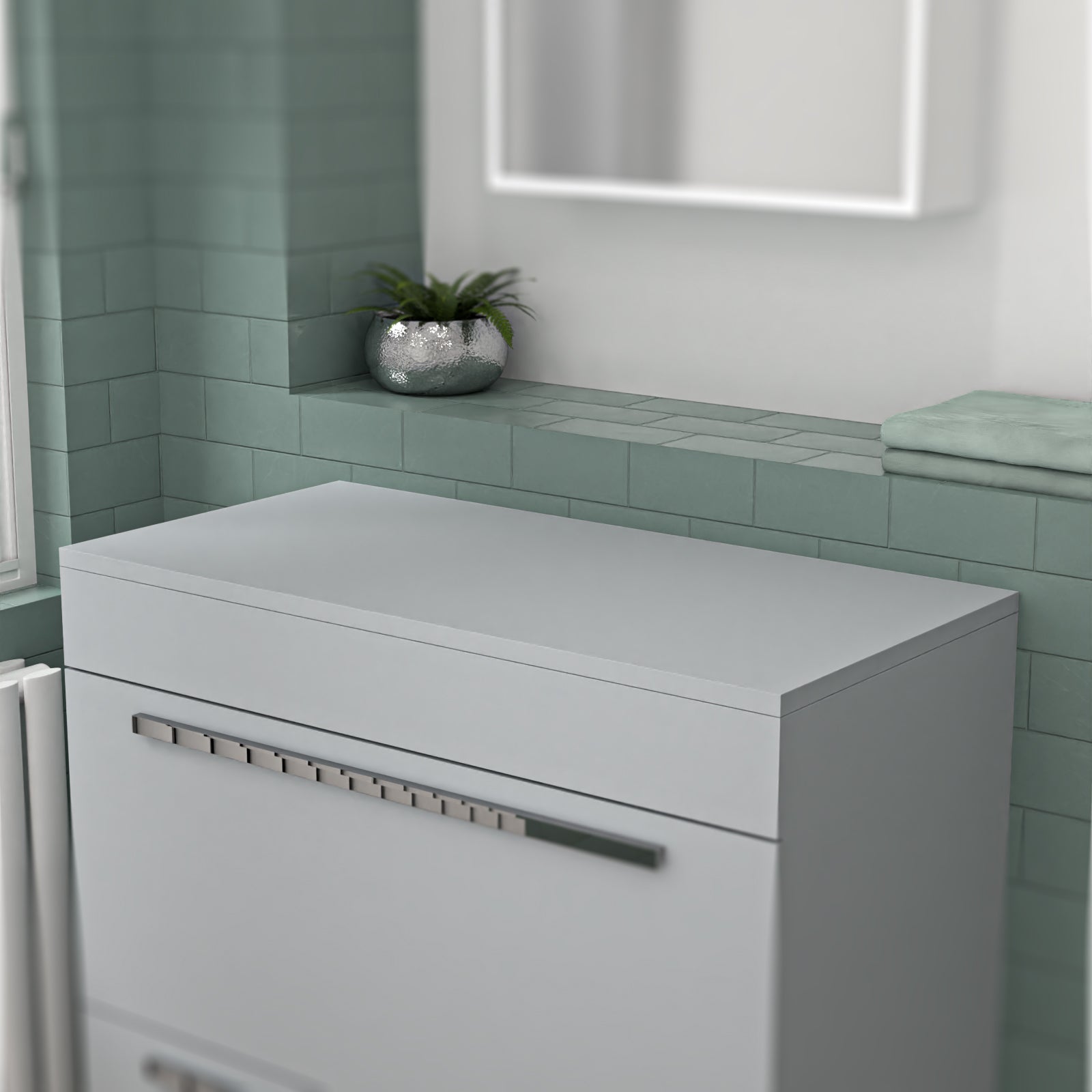800mm Grey Moisture Resistant Vanity Cabinet Worktop