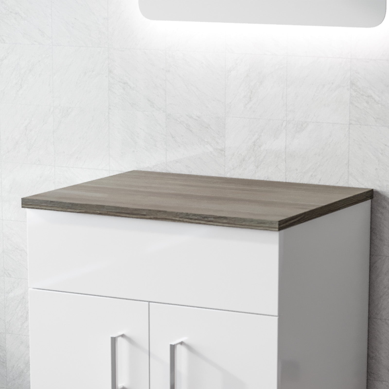 Napton 505mm Oak MDF Bathroom Worktop For Vanity Cabinet