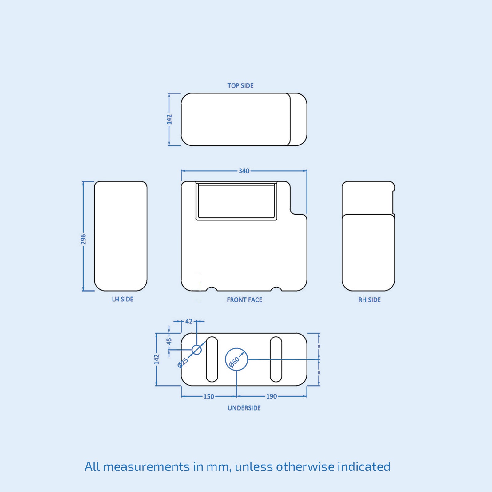 Concealed Toilet Cistern Dual Flush 6L Front Access with Chrome Button