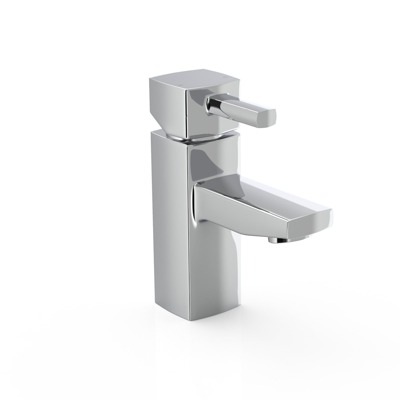 Boston Modern Design Square Basin Sink Mono Mixer Tap & Deck Mounted Bath Filler