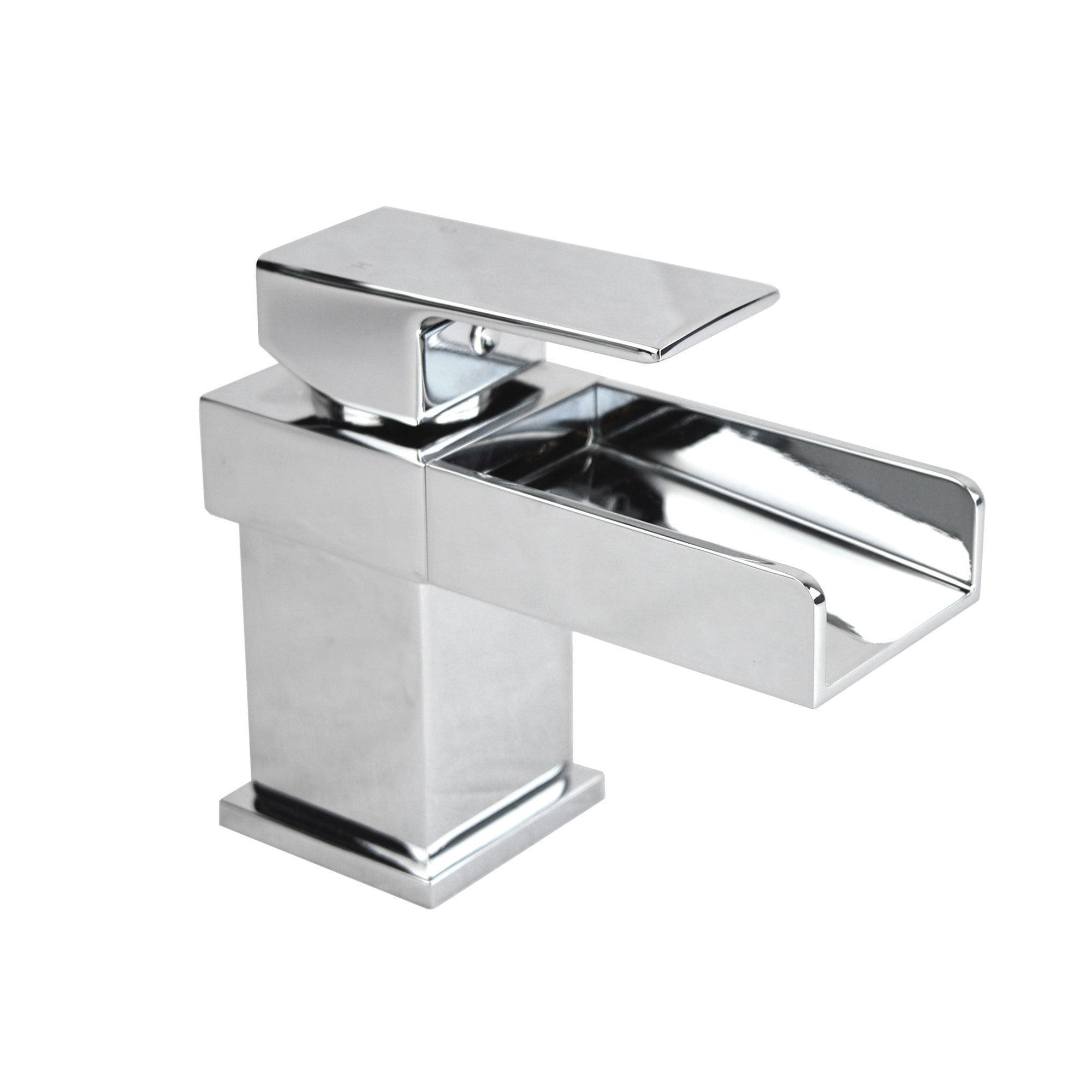 Saturn Contemporary Waterfall Basin Sink Single Lever Mono Mixer Tap