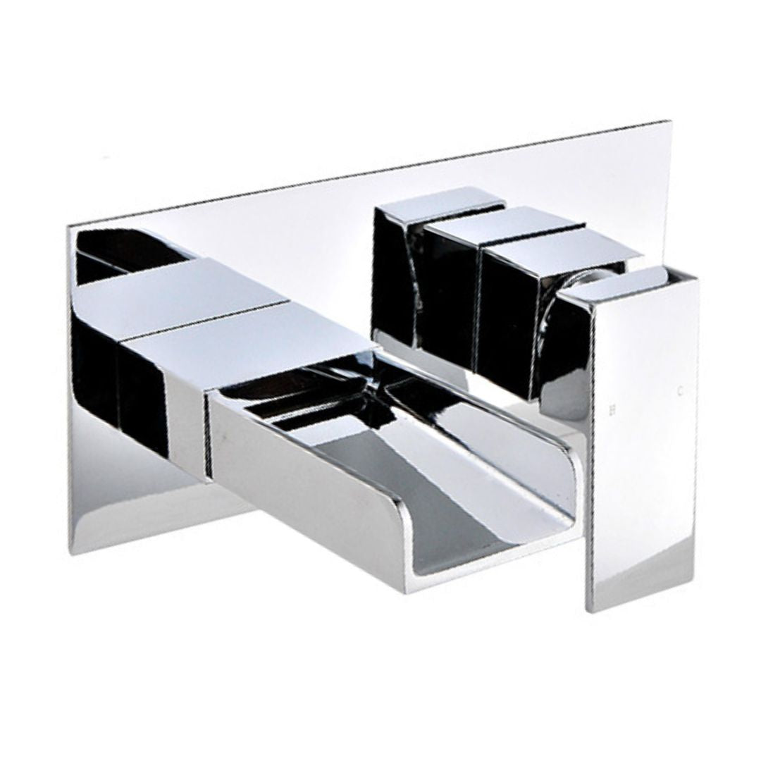 Ozone Modern Design Waterfall Wall Mounted Concealed Basin Single Lever Mixer Tap
