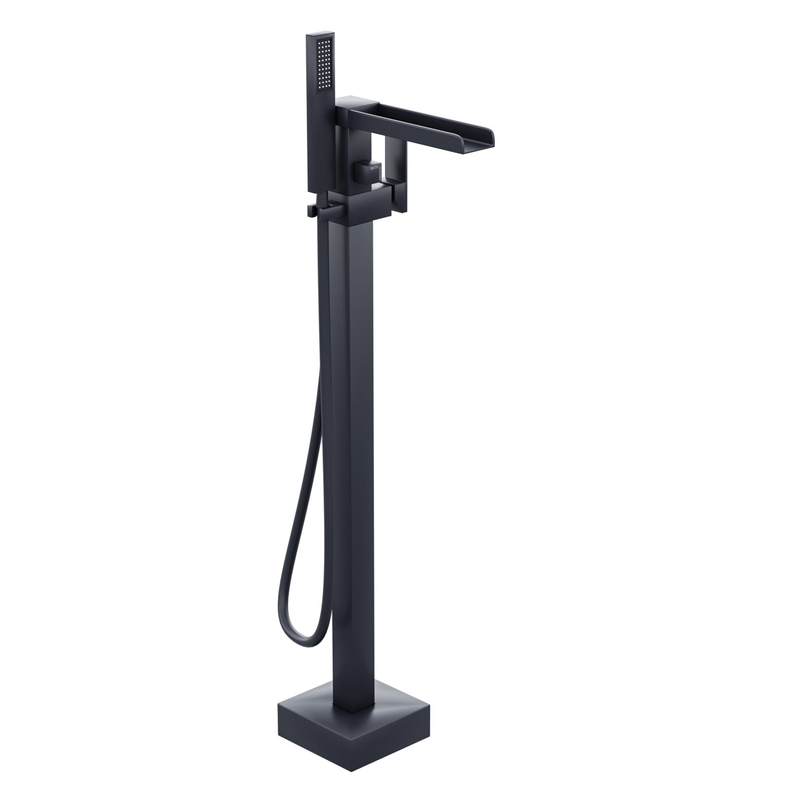 Ozone Waterfall Freestanding Bath Shower Mixer Tap Matte Black