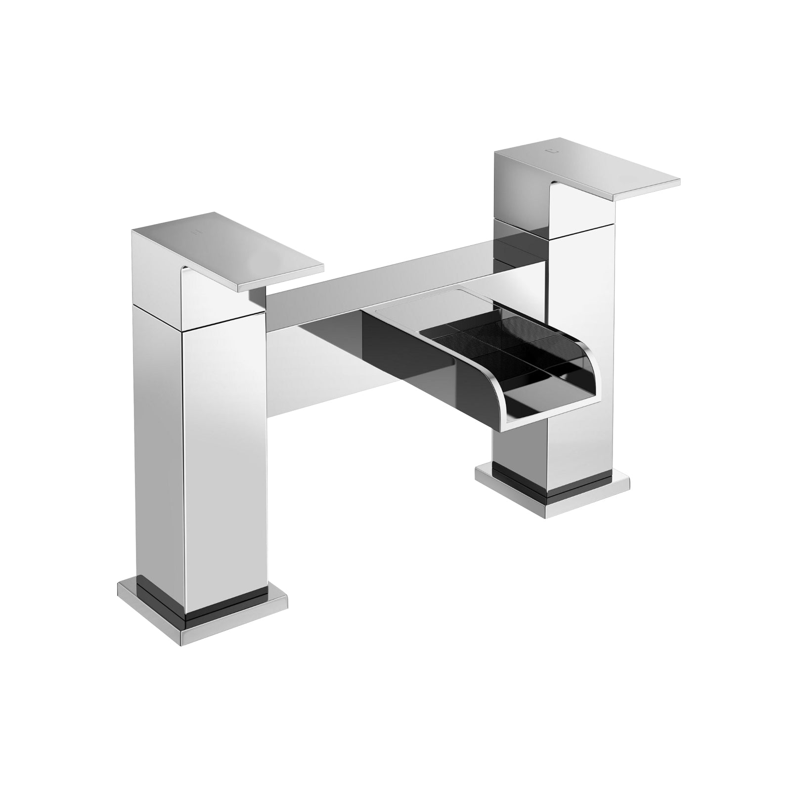 Nanuya L-Shaped Shower Bath with Vanity Unit & Toilet, Taps & Shower