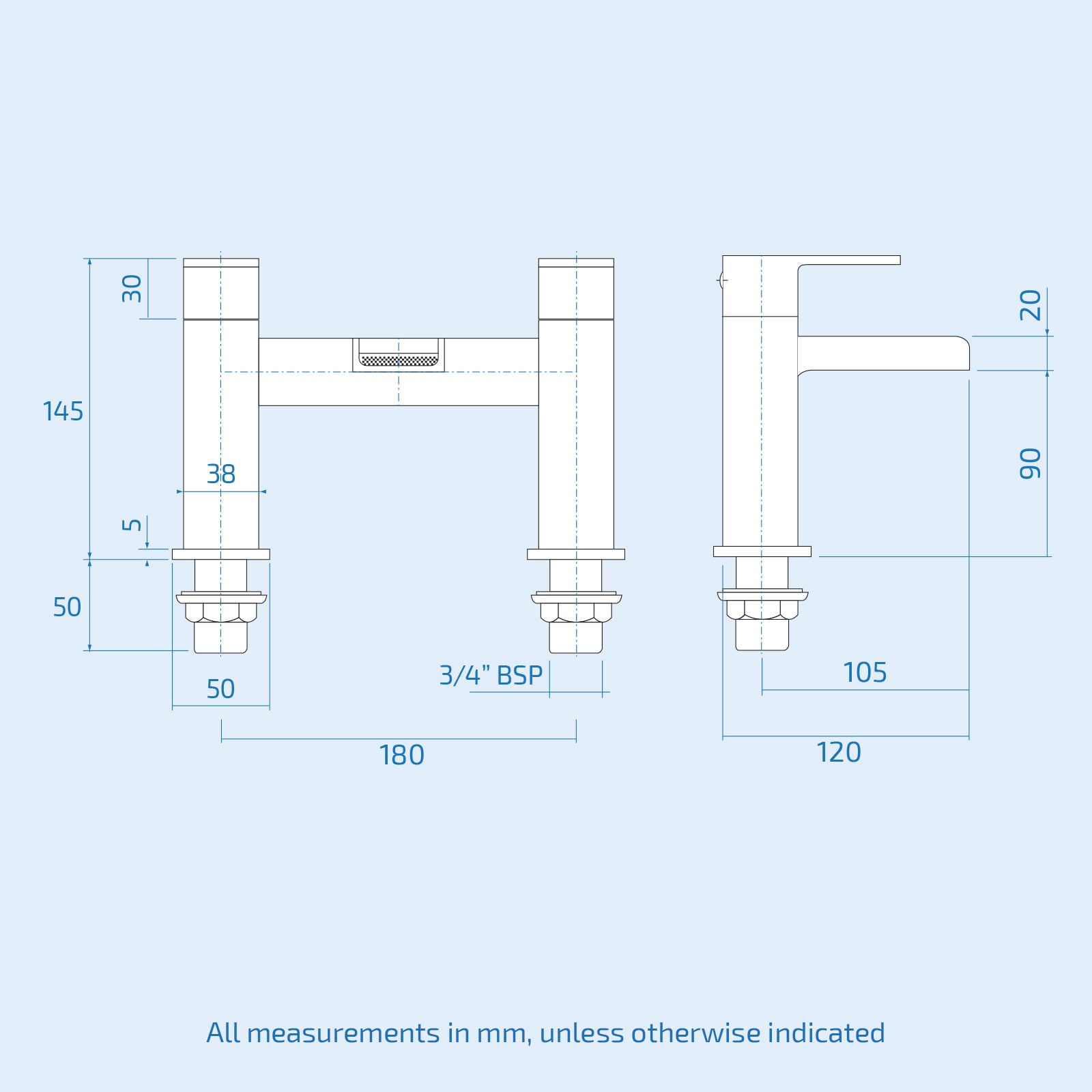 Ellen Bath With Screen Vanity Unit & Close Coupled Toilet Tap Set
